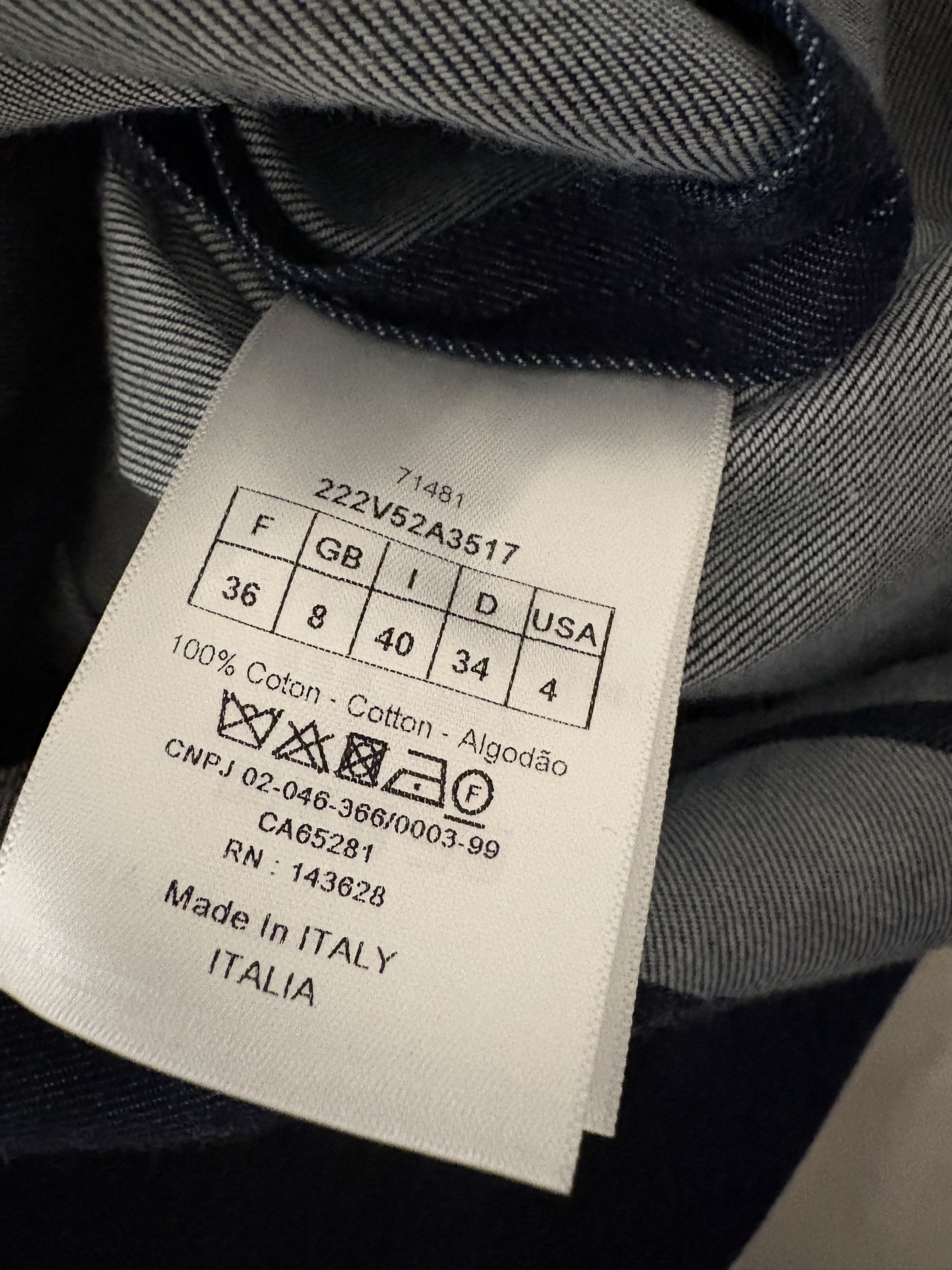 Dior Dior Blue Denim Couture Belted Shirt SZ 4 NWT MSRP $2350 Size XS / US 0-2 / IT 36-38 - 11 Thumbnail