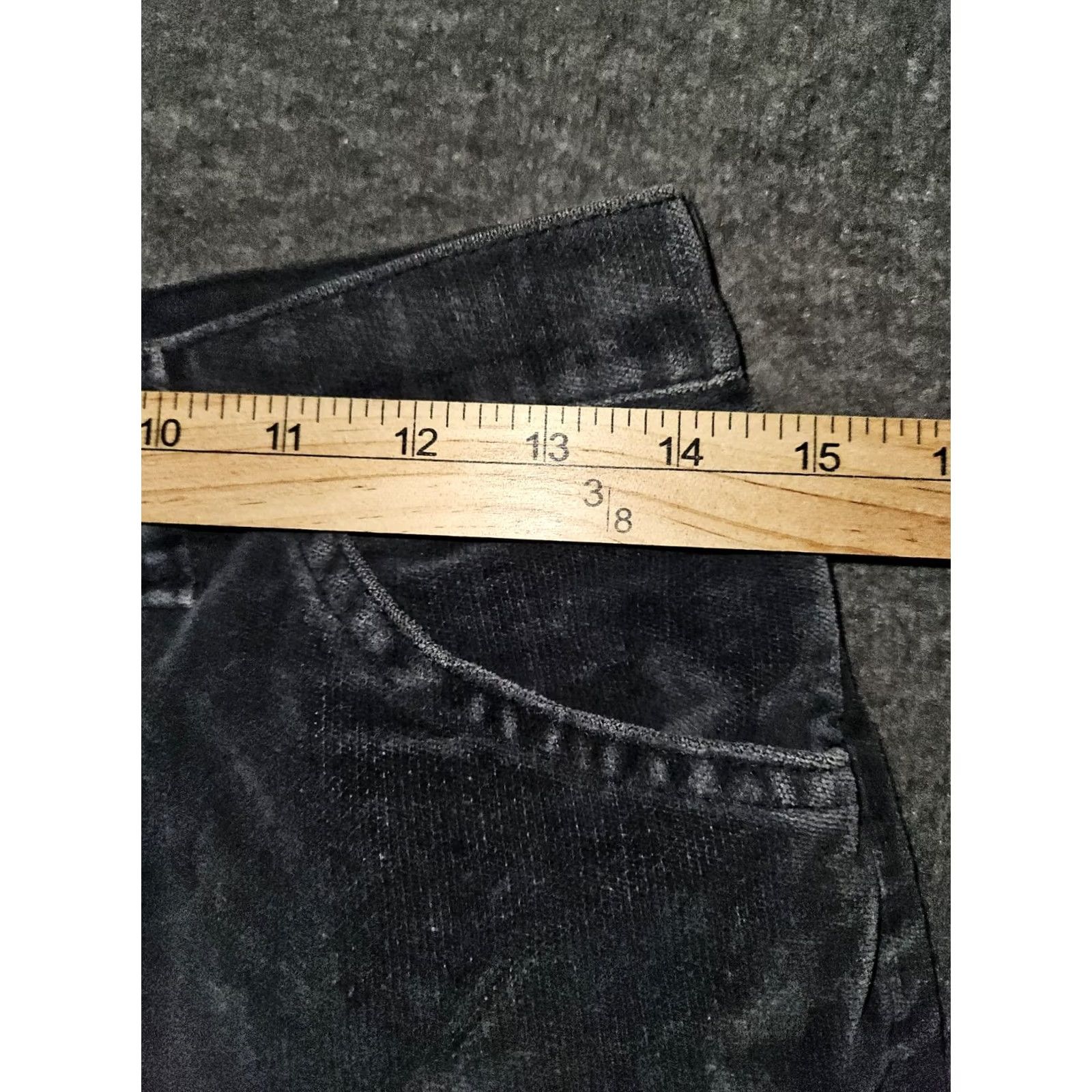 Wrangler VINTAGE Wrangler Corduroy Straight Leg Pants Women's 14 Gray Western USA Regular Inseam 30 in Logo Embroidered Pockets Vintage Women's Pants Size 36" / US 14 / IT 50 - 3 Thumbnail