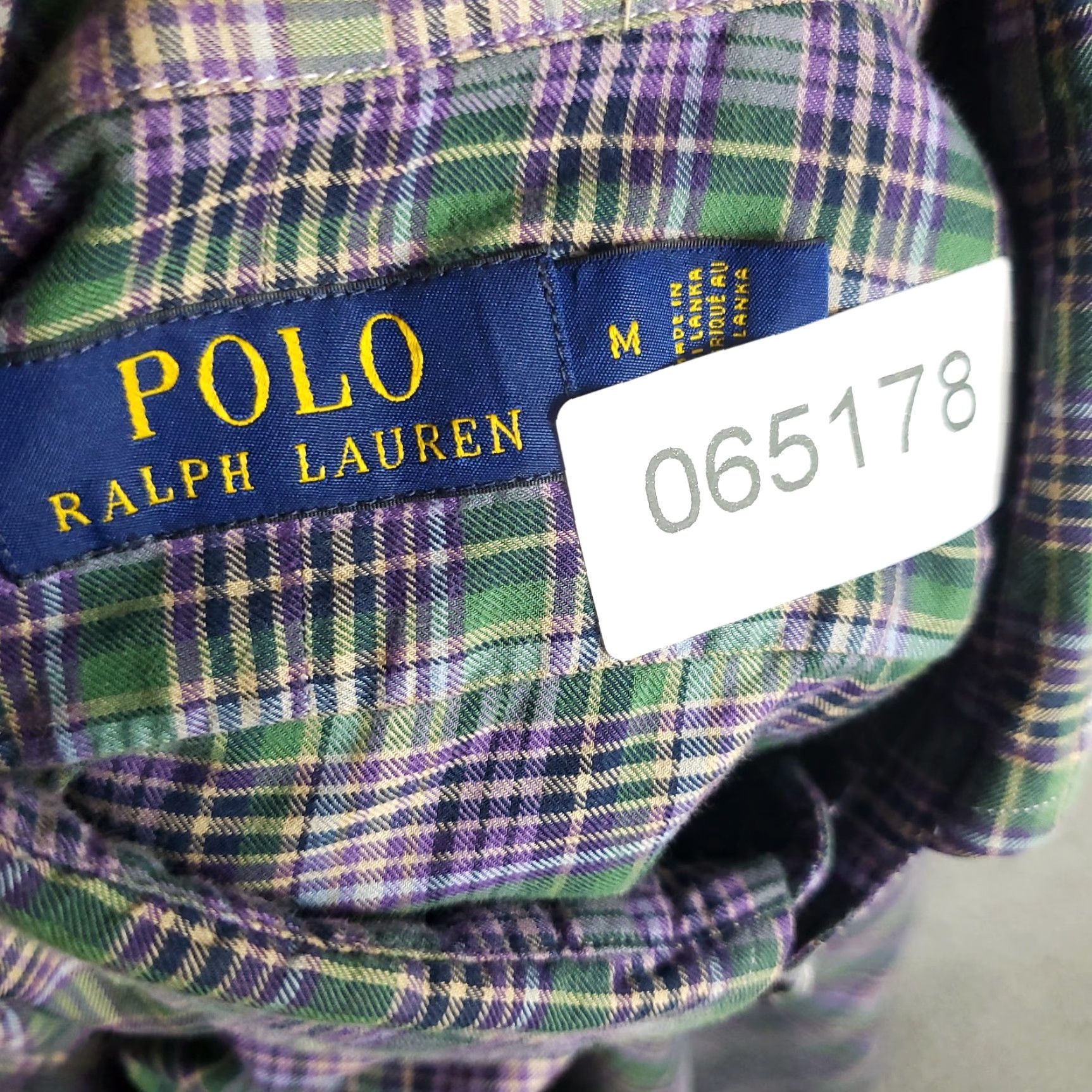 Ralph Lauren Ralph Lauren Shirt Mens Purple Plaid Button-Up Long Sleeve Counterpart: Polo Logo, Cotton, Classic, Preppy, Multi-Season Wear Size US M / EU 48-50 / 2 - 8 Thumbnail
