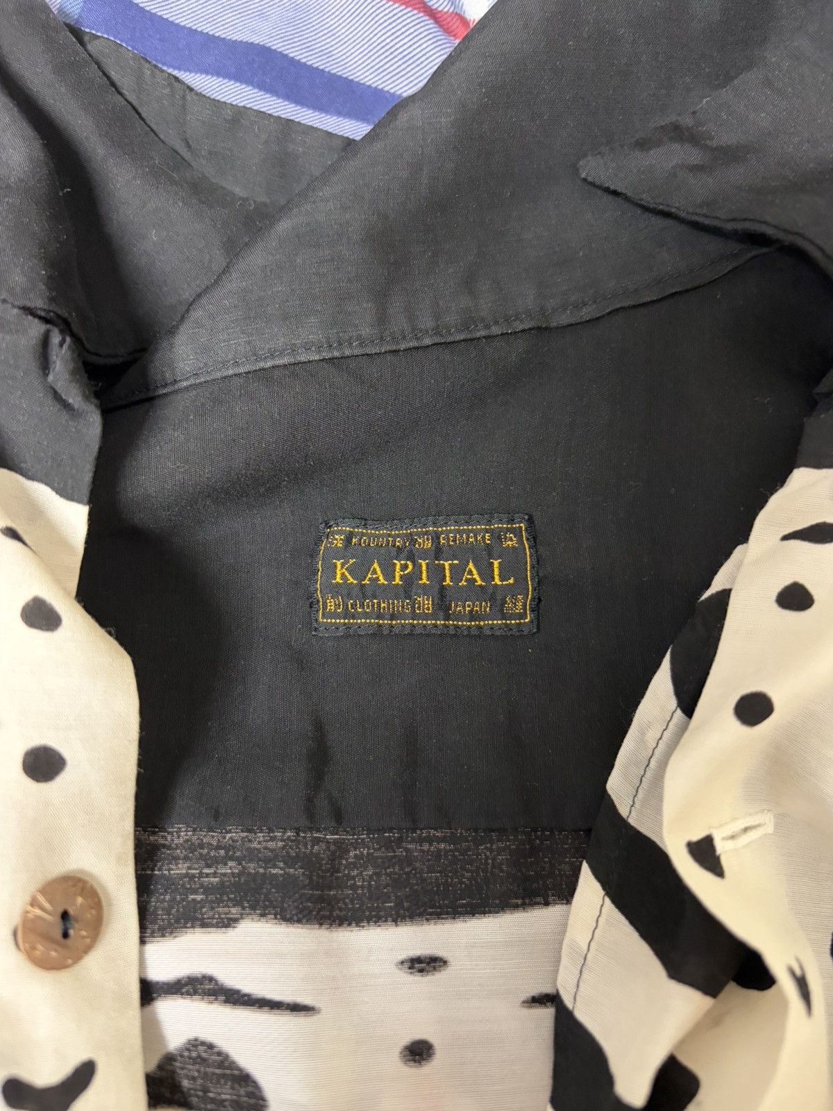 Kapital Kapital Bone Rayon Black Shirt Size US L / EU 52-54 / 3 - 3 Thumbnail