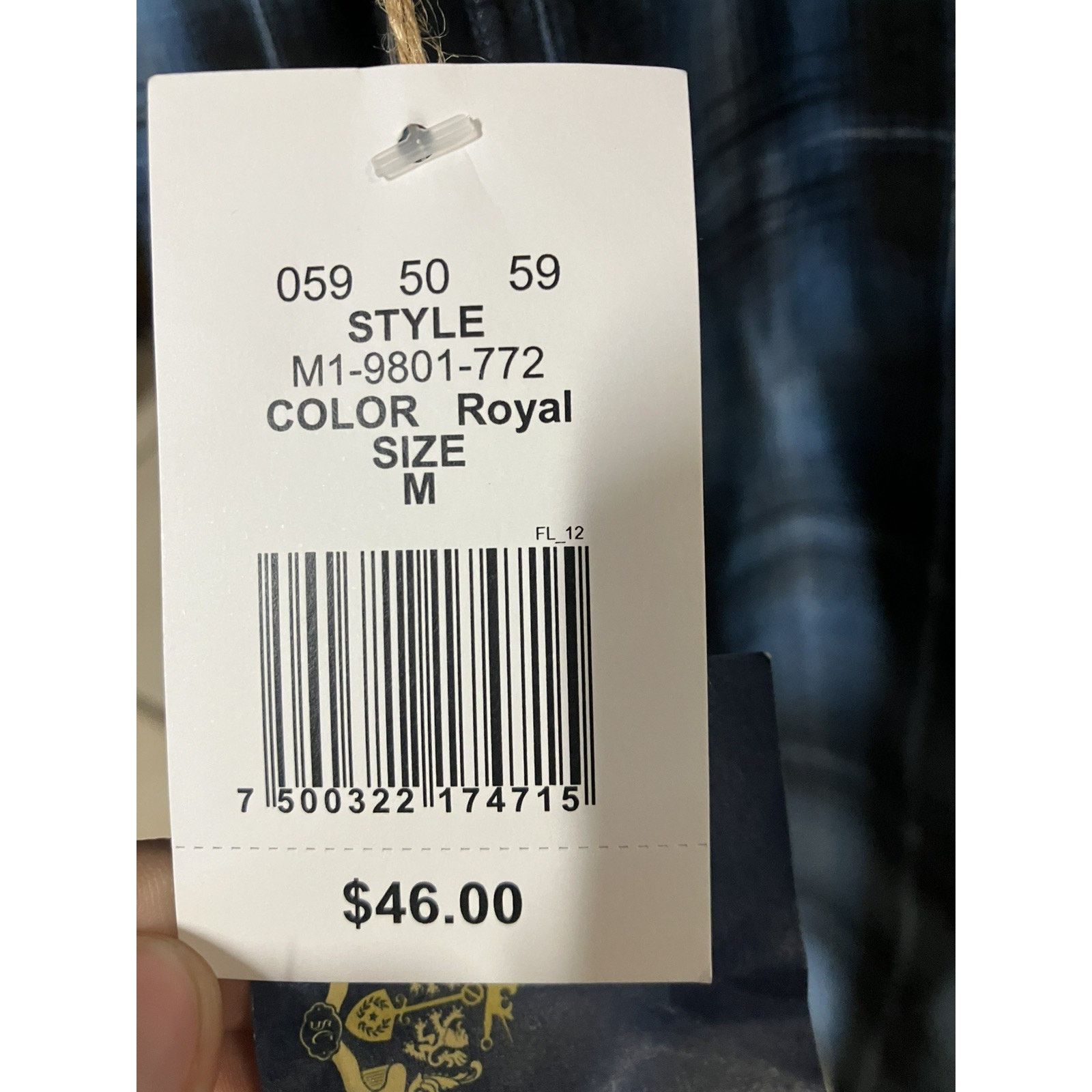 Other NWT Supply Co USA Affliction Style Blue Pearl Snap - M Size US M / EU 48-50 / 2 - 4 Thumbnail
