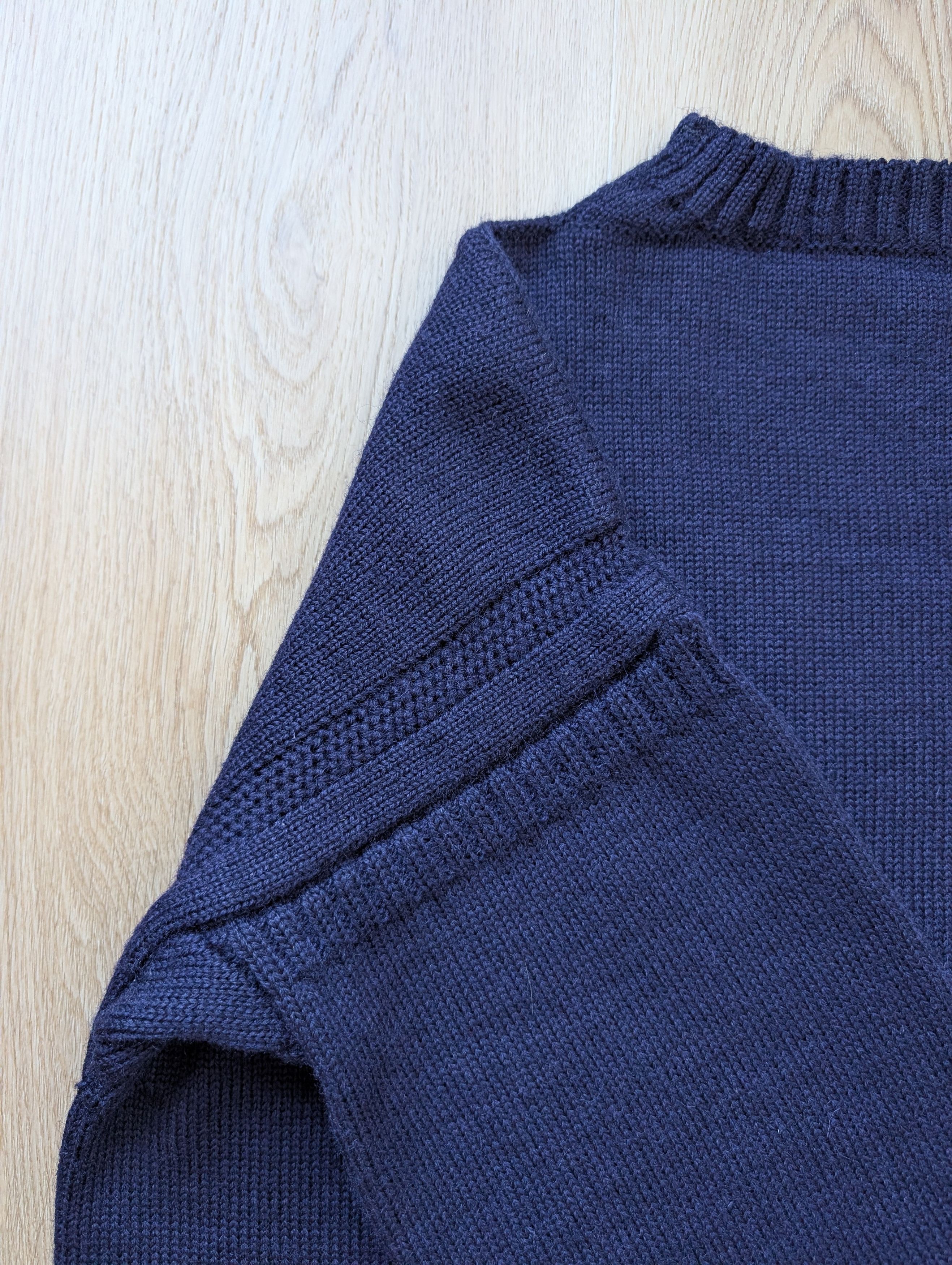 Le Tricoteur Guernsey Vintage Traditional Guernsey Fisherman Jumper Sweater Size US L / EU 52-54 / 3 - 3 Thumbnail