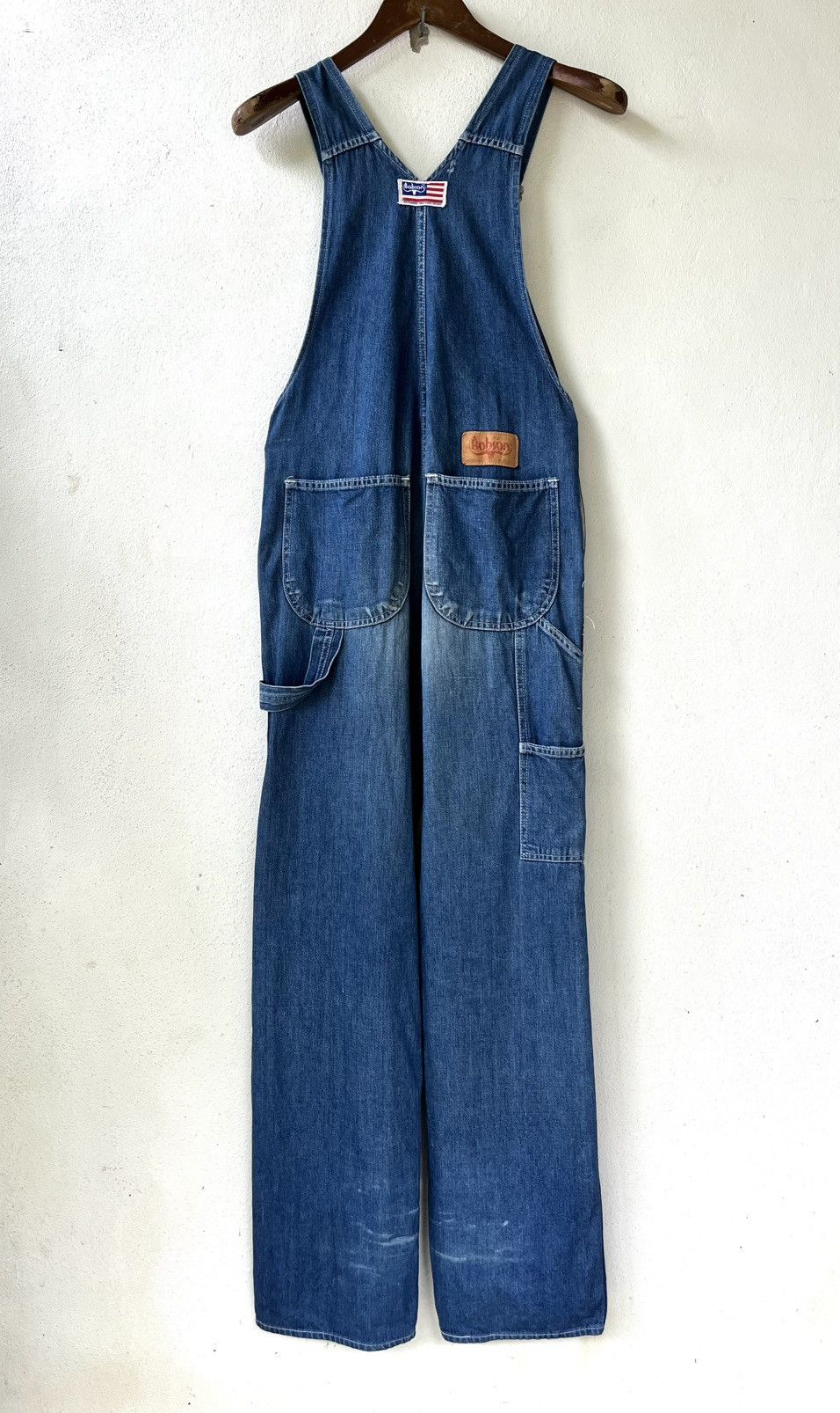 Vintage vintage BOBSON Denim Overalls/ Dungarees Size US 33 - 2 Thumbnail