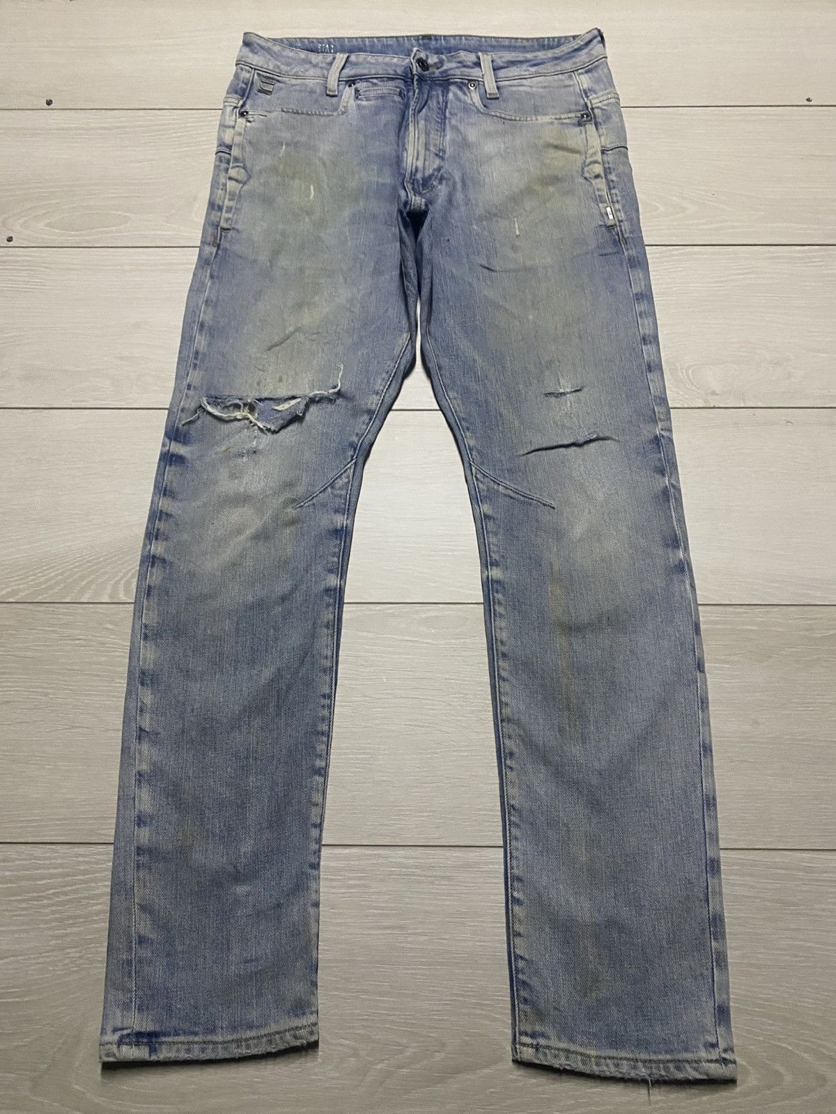 G-Star Vintage G star Raw Curve Leg Grunge Slim Fit Jeans Size US 32 / EU 48 - 1 Thumbnail