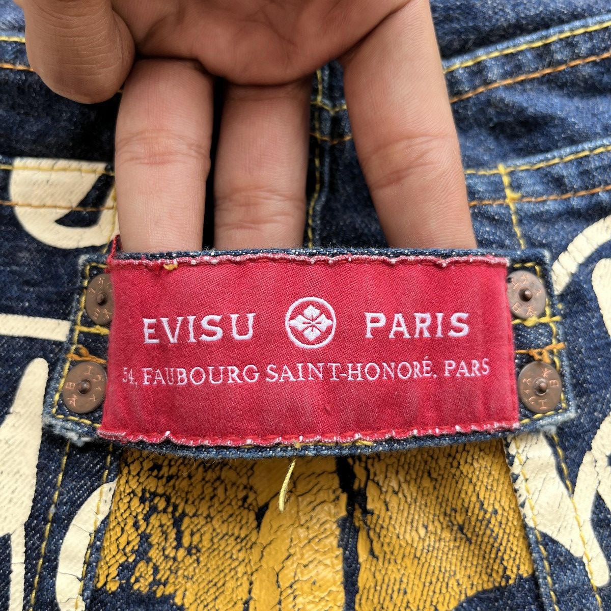 Evisu × Japanese Brand EVISU PARIS DAICOCK SELVEDGE JEANS Size US 32 / EU 48 - 13 Thumbnail