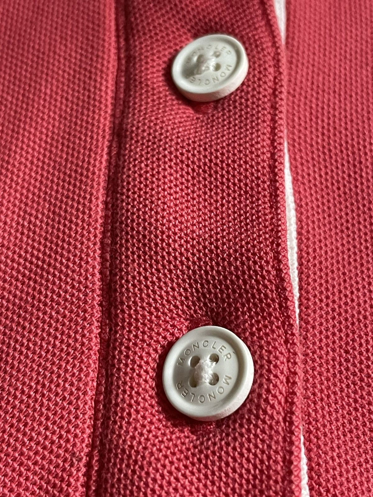 Moncler Moncler Polo T-Shirt Coral Size L / US 10 / IT 46 - 7 Thumbnail