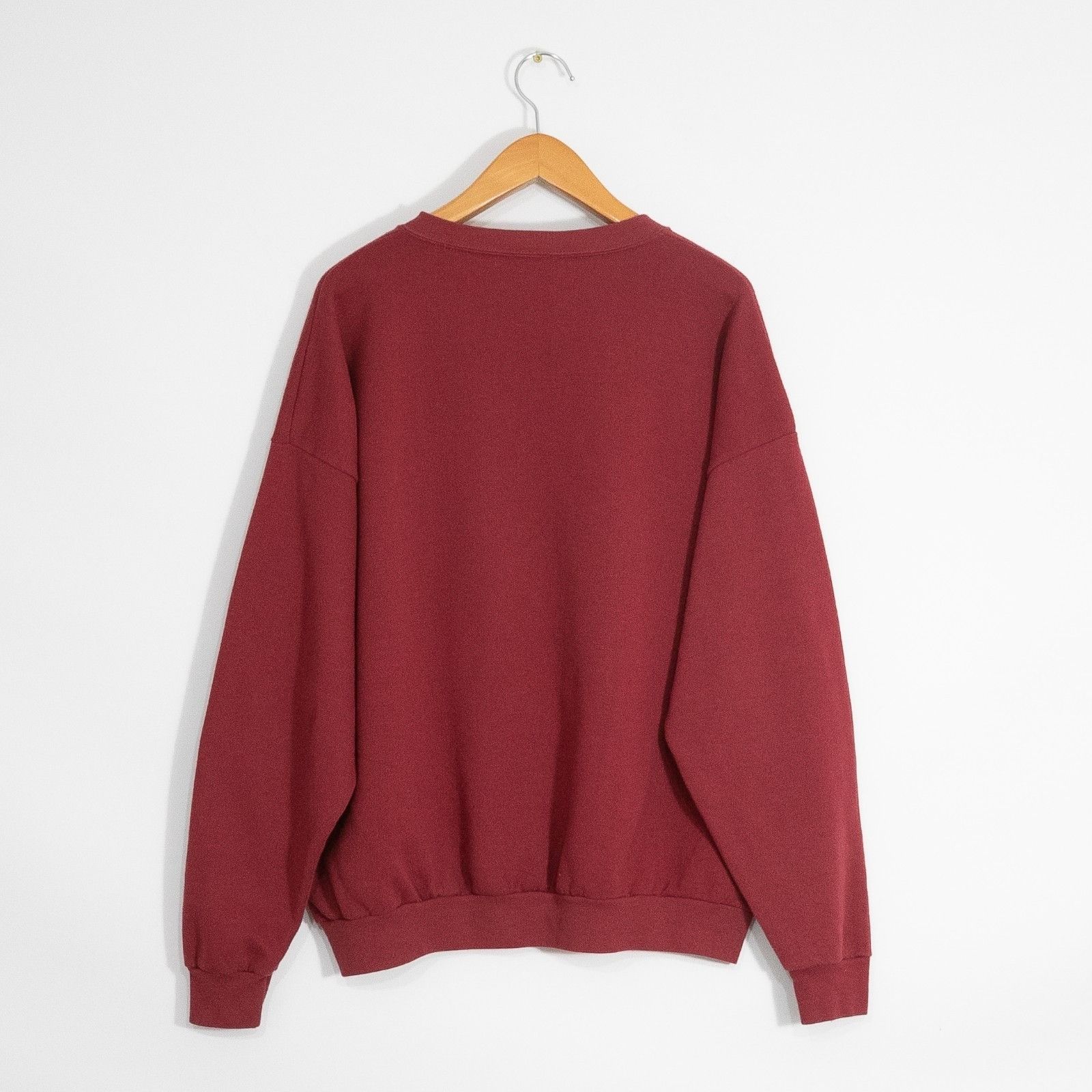 Vintage Vintage 90s Red Blank Sweatshirt Mens 2XL Crewneck USA Made Size US XXL / EU 58 / 5 - 4 Thumbnail
