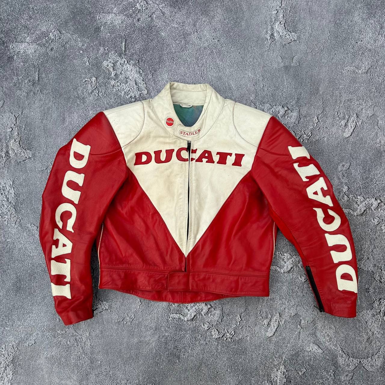 Ducati Vintage Ducati Leather moto racing jacket Size US S / EU 44-46 / 1 - 1 Thumbnail