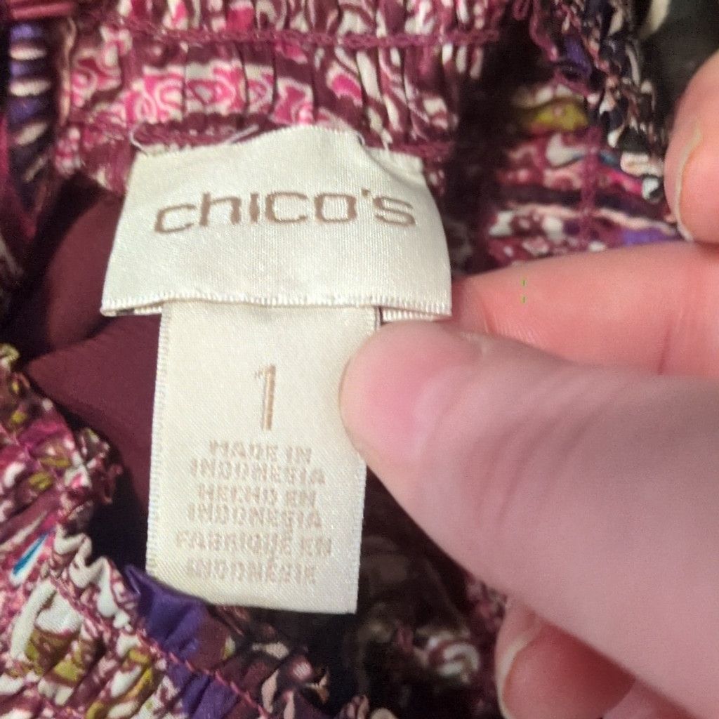 Chicos Chicos Bohemian Scrolls Mock Neck Woven Print Size 1 Size M / US 6-8 / IT 42-44 - 6 Thumbnail