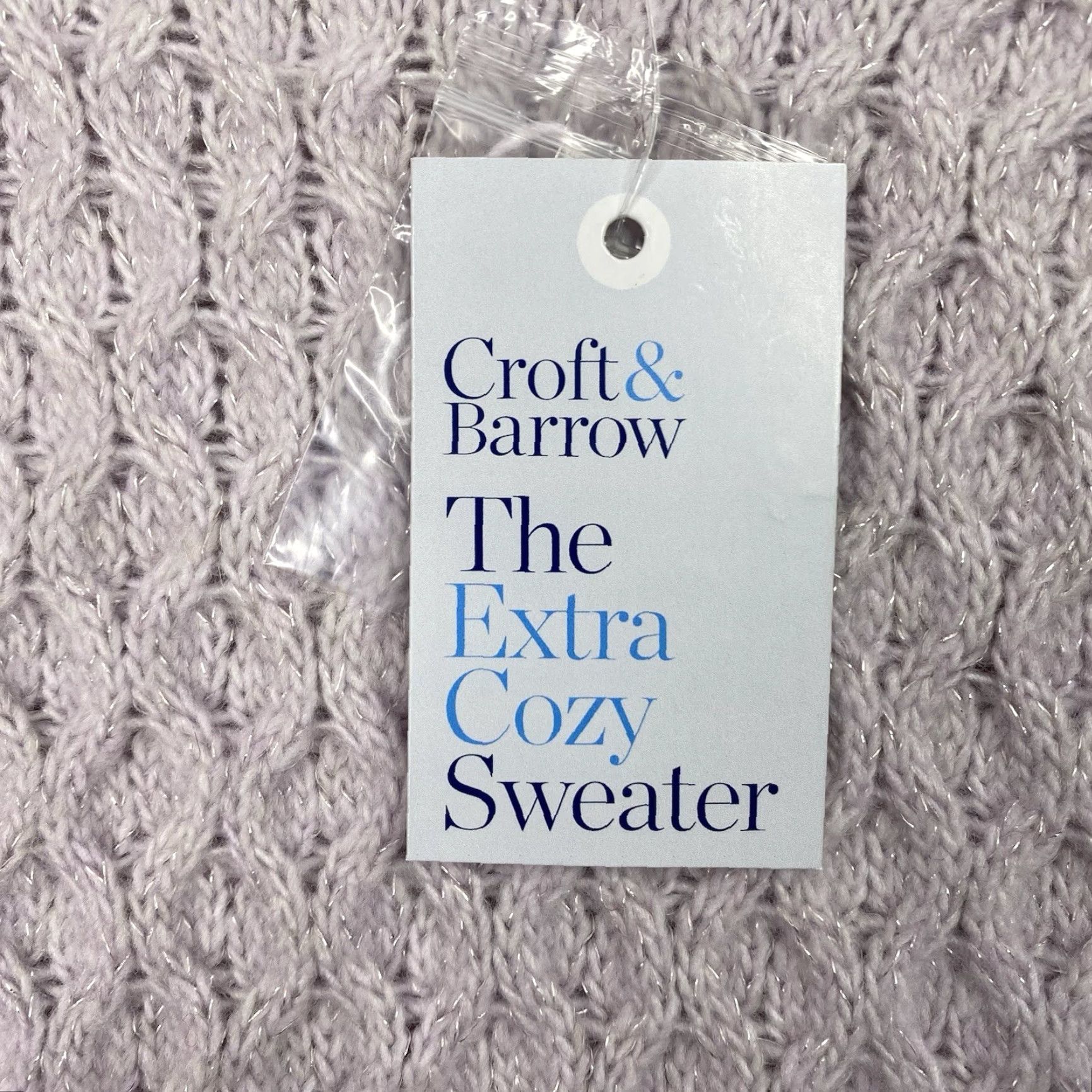 Croft & Barrow Croft & Barrow Sweater Women XXL Purple NWT Extra Cozy Pullover Cable Knit Size XXL / US 16-18 / IT 52-54 - 3 Thumbnail