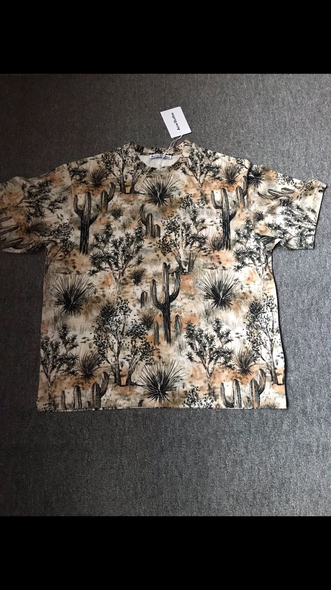 Acne Studios Acne Studios Tee cactus all-over logo pocket XL Size US XL / EU 56 / 4 - 4 Thumbnail
