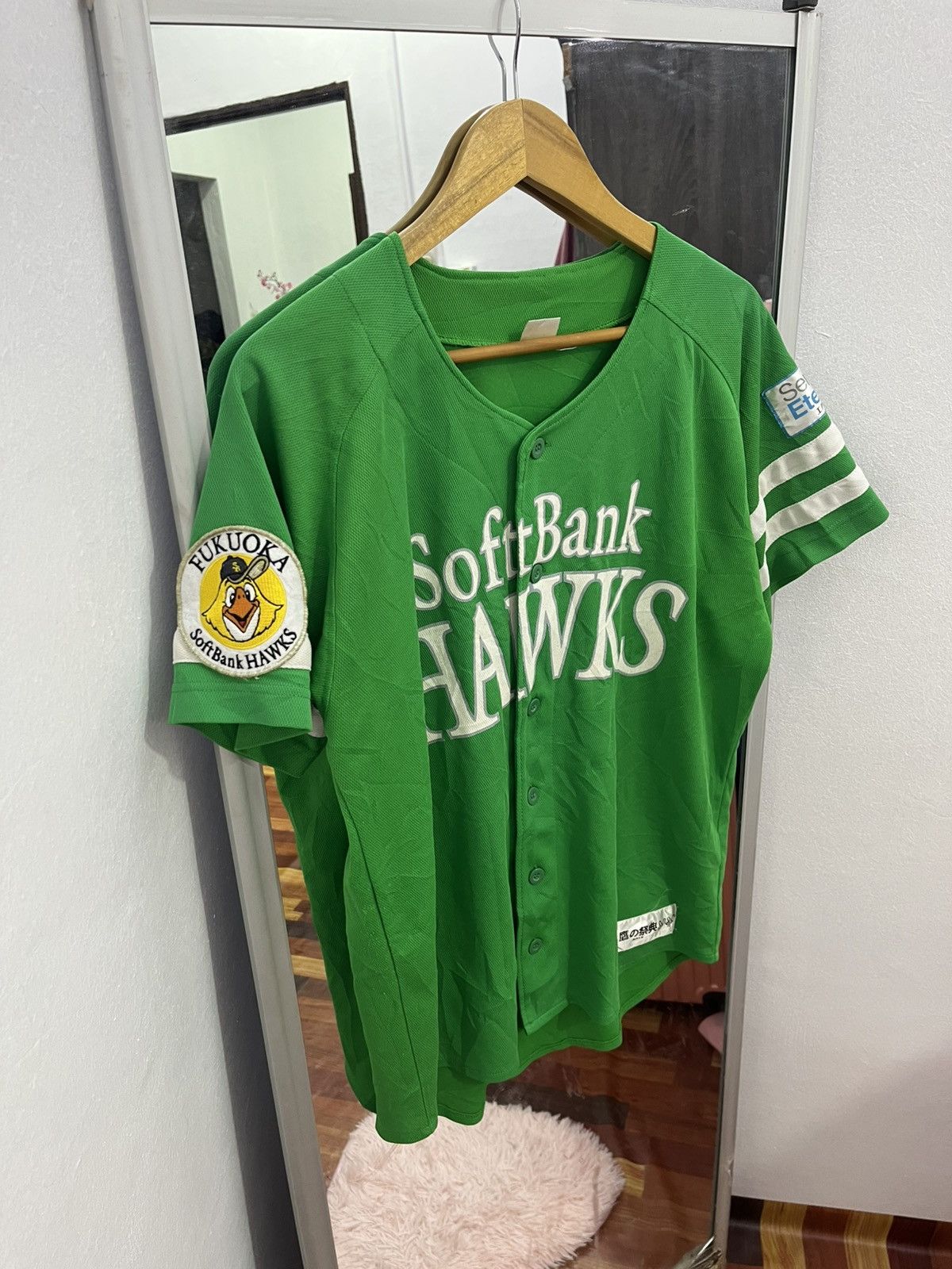 Japanese Brand SoftBank Hawks 2012 Festival Jersey Green Size L Size US L / EU 52-54 / 3 - 2 Thumbnail