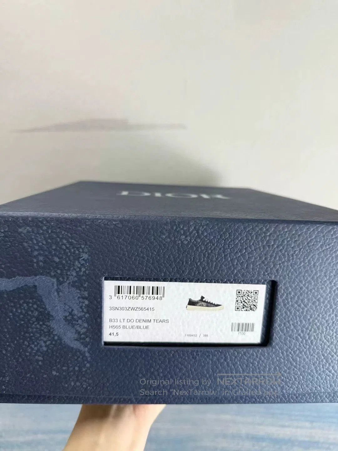 Dior dior x denim tears blue printed sneakers. Size US 8.5 / EU 41-42 - 7 Thumbnail
