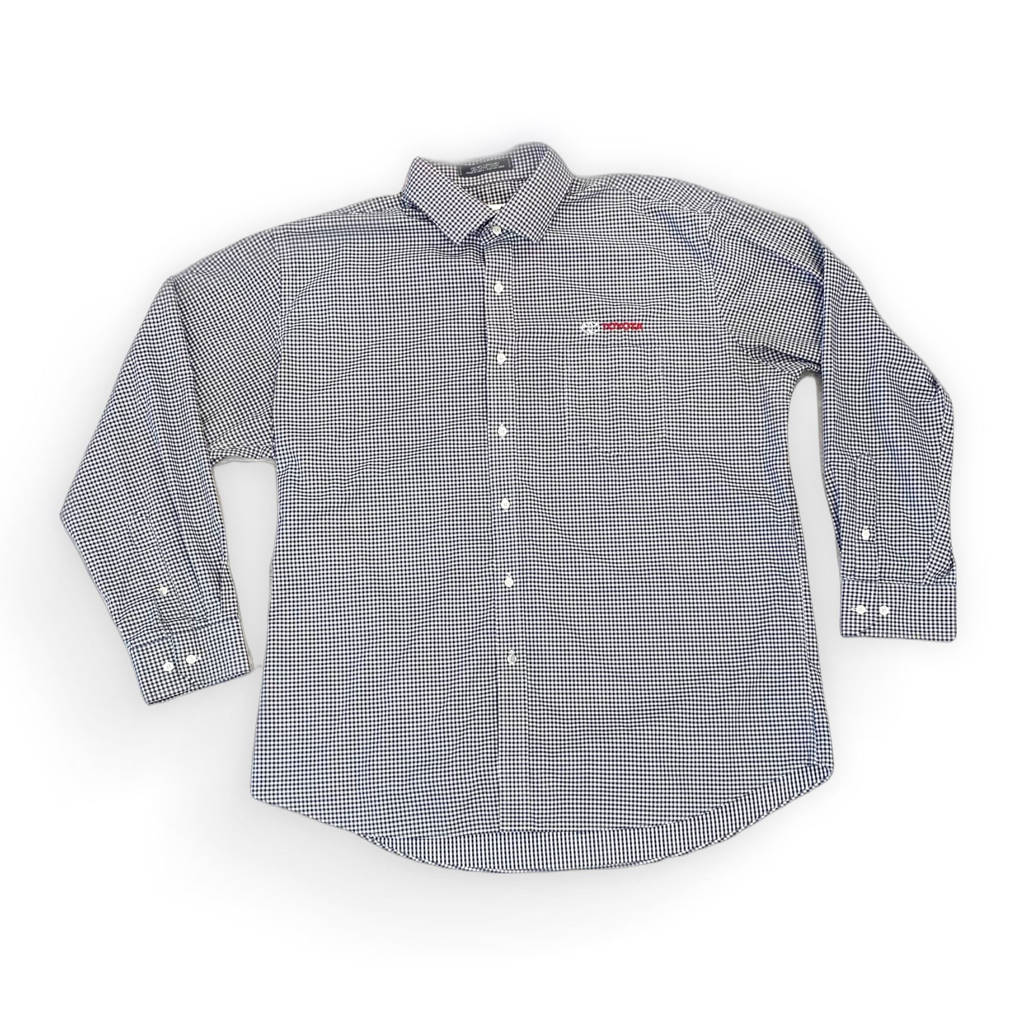 Vintage 17.5 | Vintage Toyota Plaid Button Up Size US XL / EU 56 / 4 - 1 Thumbnail