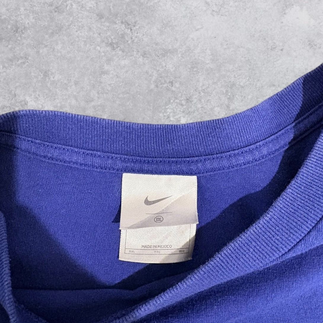 Nike Blue Nike Long Sleeve Shirt Size US XXL / EU 58 / 5 - 5 Thumbnail