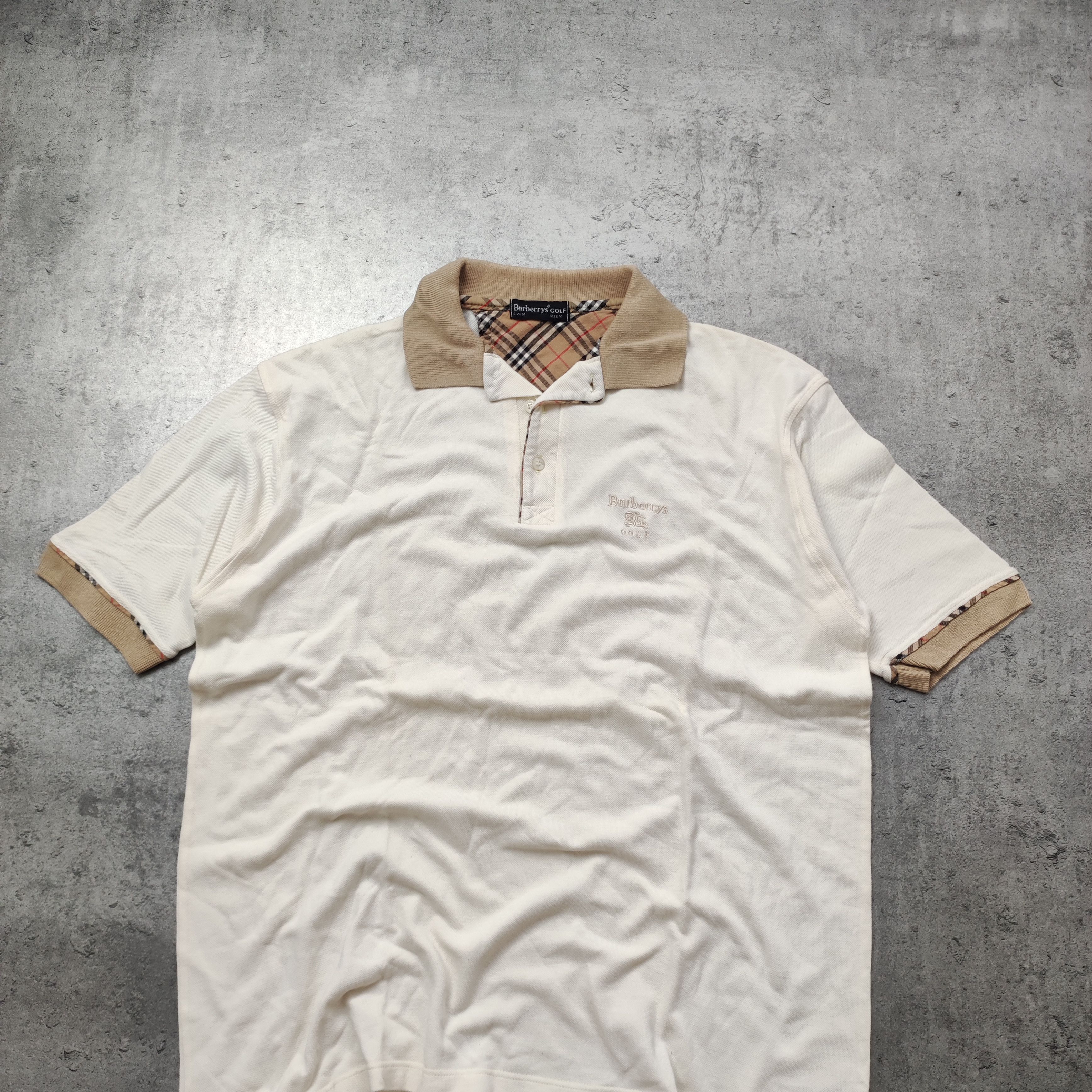 Burberry × Vintage RARE 90s Burberrys London Golf Checkered Nova Polo Shirt Size US M / EU 48-50 / 2 - 2 Thumbnail