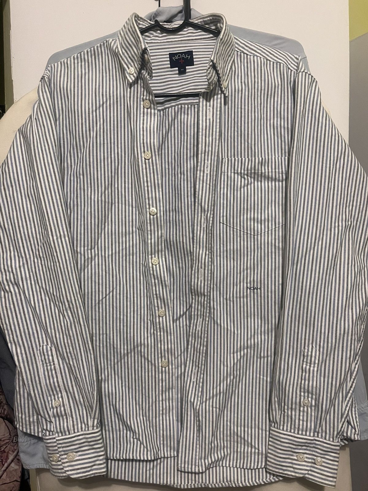 Noah Noah SS16 Oxford Shirt Stripes Sz L | Grailed