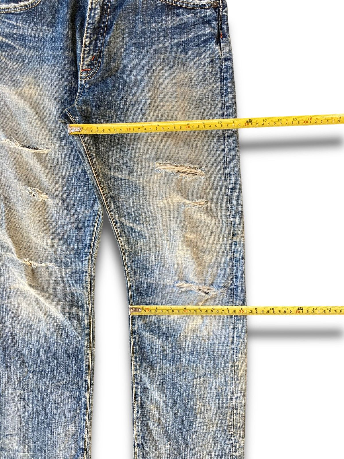 Japanese Brand Vintage 90s Kaihara Japanese Denim Size US 33 - 15 Thumbnail