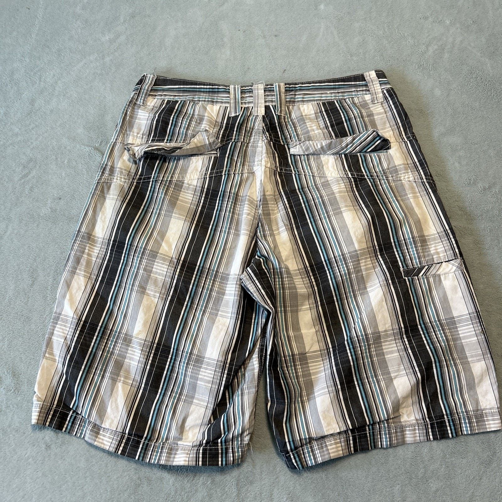 Anchor Blue Y2k 2000s Anchor Blue Plaid Shorts Men 32 90s Retro Hawaiian Size US 32 / EU 48 - 1 Thumbnail