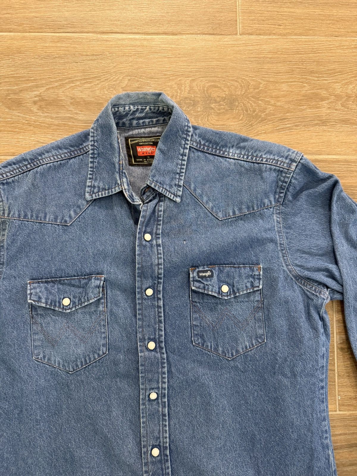 Wrangler Wrangler Hero Denim Pearl Snap Shirt Size US S / EU 44-46 / 1 - 2 Thumbnail