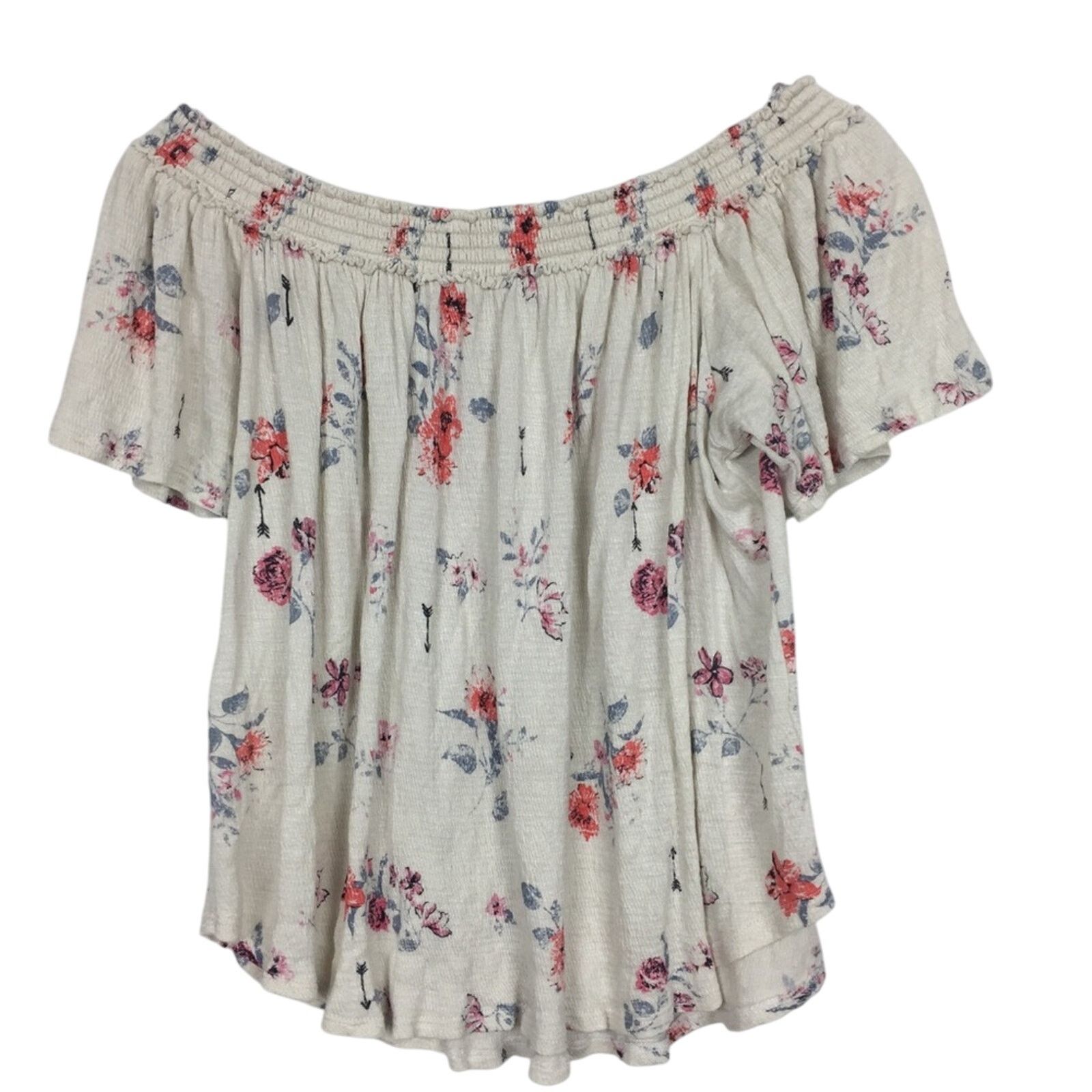 Other Socialite Off The Shoulder Floral Blouse Sz S Size S / US 4 / IT 40 - 4 Thumbnail