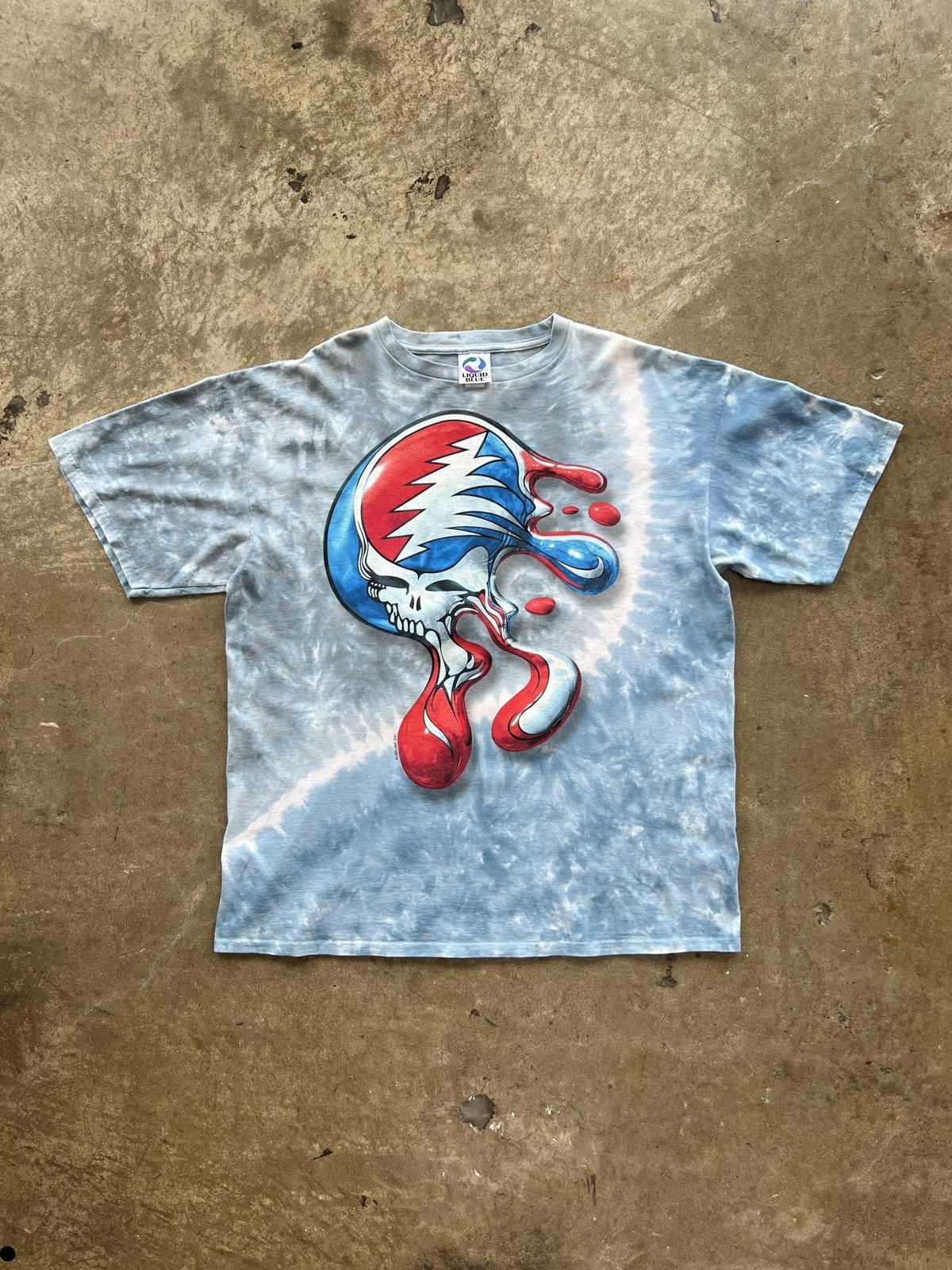 Band Tees Vintage 2000 Y2K Liquid Blue Grateful Dead Tie Dye Tee XL Size US XL / EU 56 / 4 - 2 Thumbnail