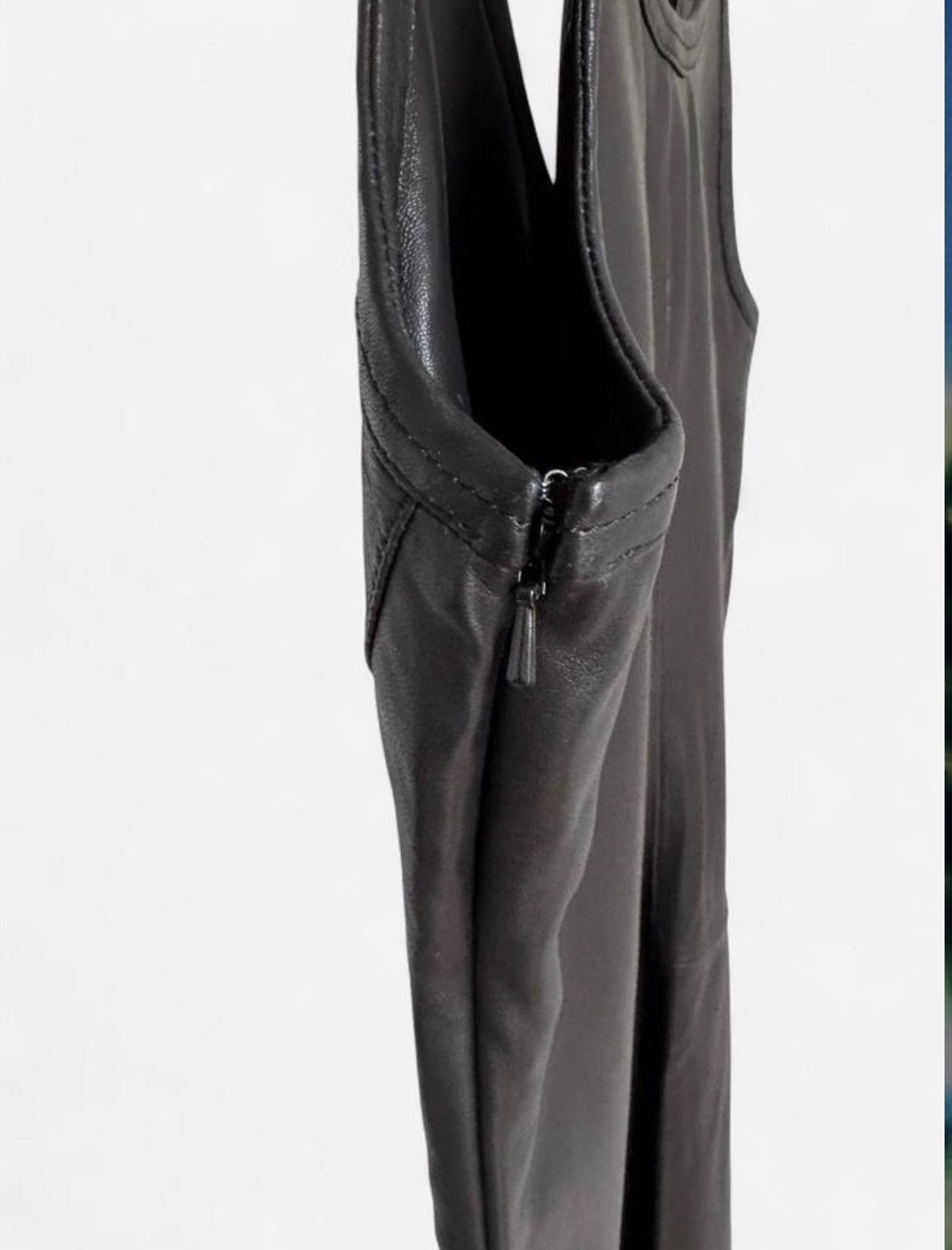 Helmut Lang NWT Runway Leather Tank Dress Size M / US 6-8 / IT 42-44 - 3 Thumbnail
