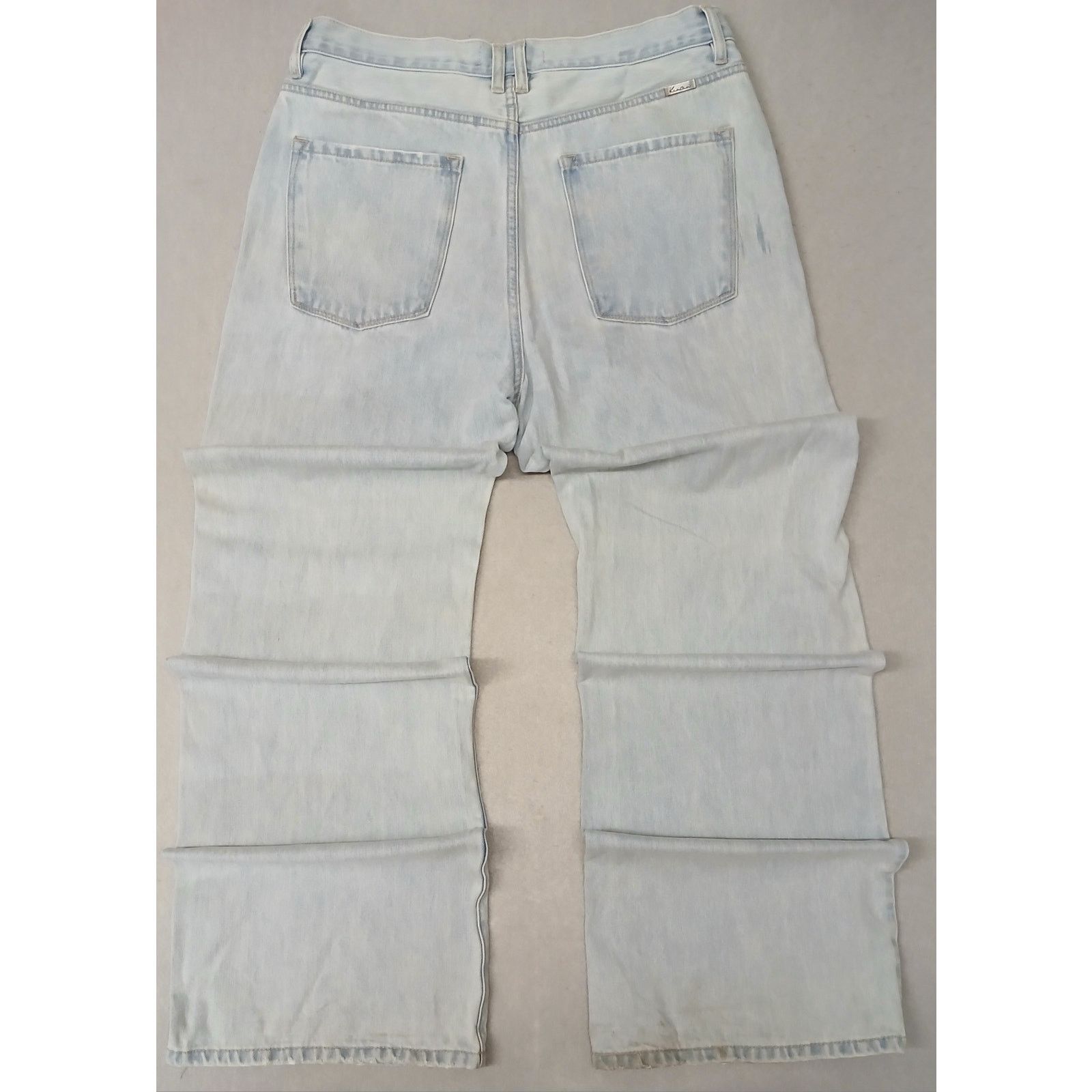 Kancan USA KanCan (13/30) Vintage Mid Rise Wide Leg Light Denim Jeans Size 32" / US 10 / IT 46 - 10 Thumbnail