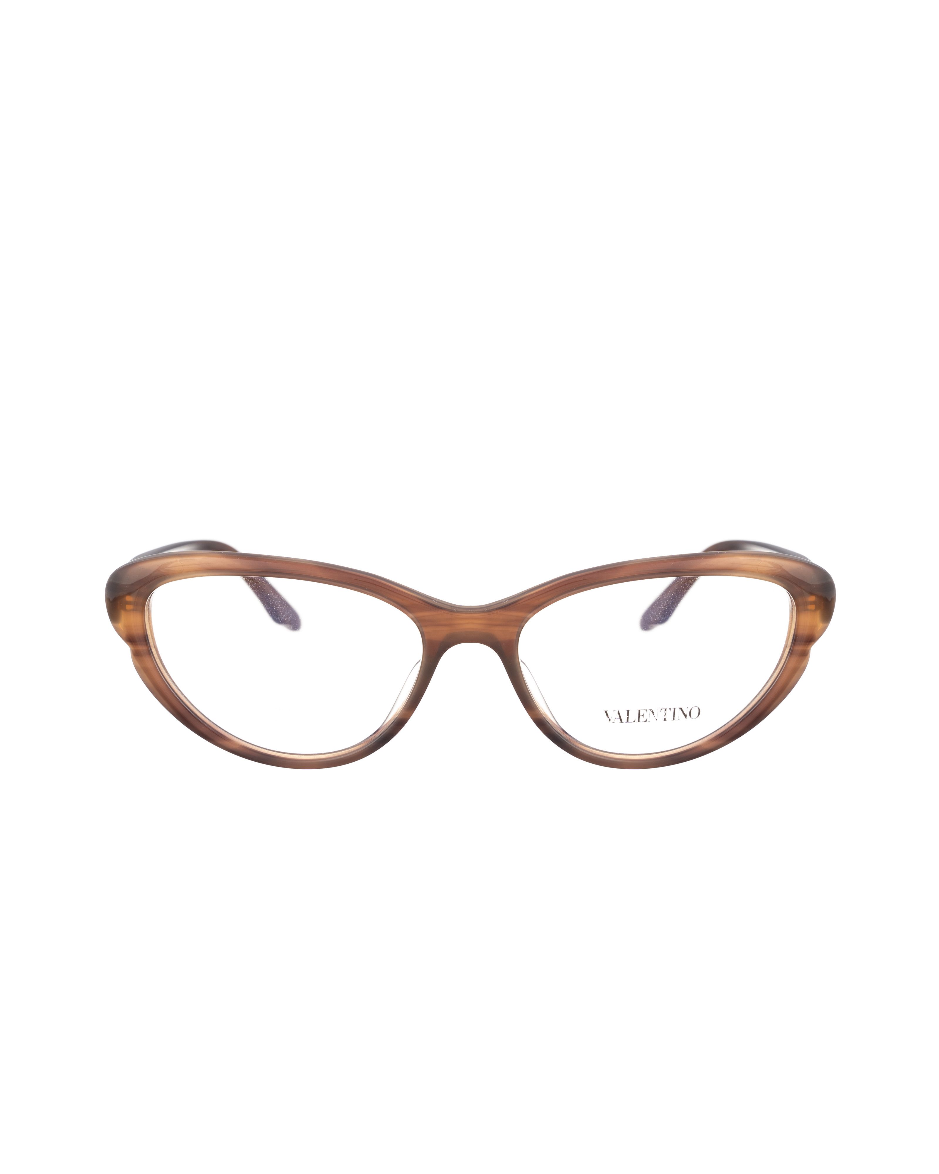 Valentino Valentino 00s Brown Stone Cat Eye Glasses Size ONE SIZE - 3 Thumbnail