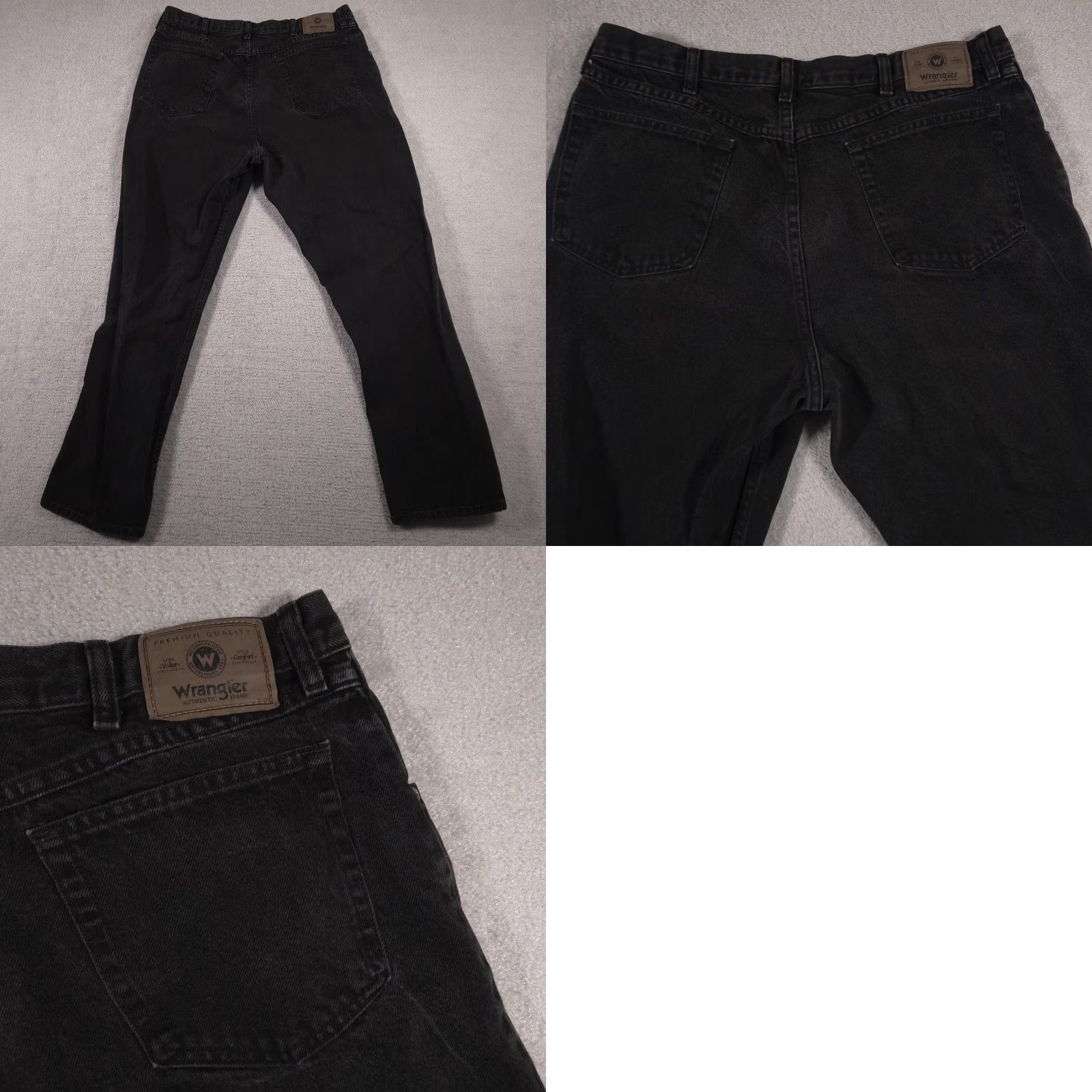 Wrangler Wrangler Jeans Mens 38x34 Black Wash Regular Fit Straight Leg Five Pocket Denim Size US 38 / EU 54 - 9 Thumbnail