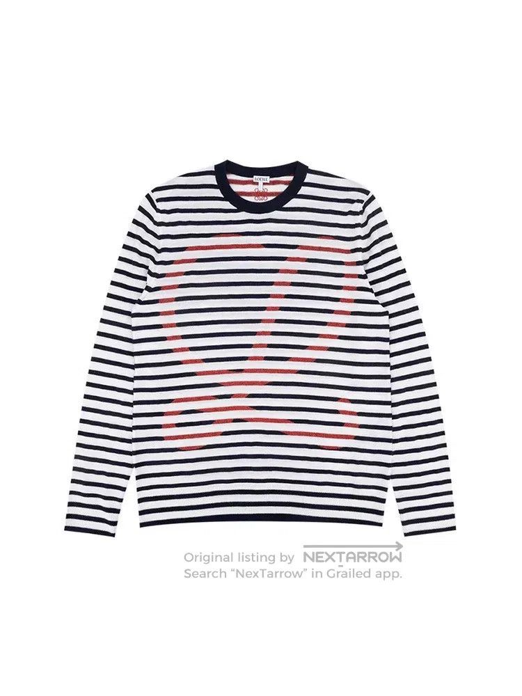 Loewe Loewe Classic Logo Striped Knit Sweater Size M / US 6-8 / IT 42-44 - 1 Thumbnail