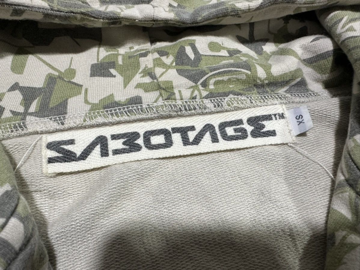 Beauty Beast 🔥Rare Y2K Sabotage Camo Zip Hoodie Paul Harvey Era Size US XS / EU 42 / 0 - 8 Thumbnail
