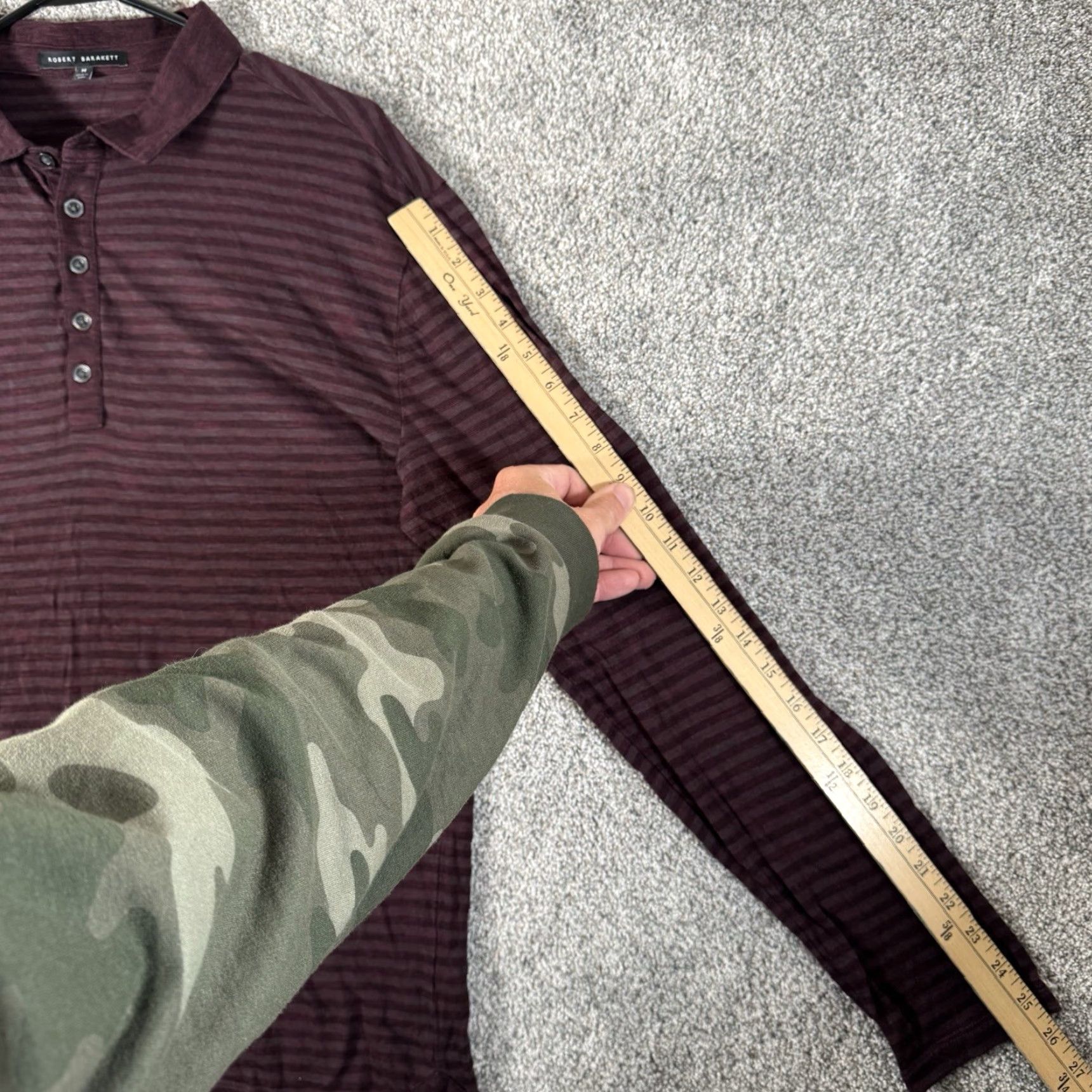 Vintage Robert Barakett Polo Shirt M Striped Dark Academia Preppy Classic Quiet Luxury Mens Red Size US M / EU 48-50 / 2 - 4 Thumbnail