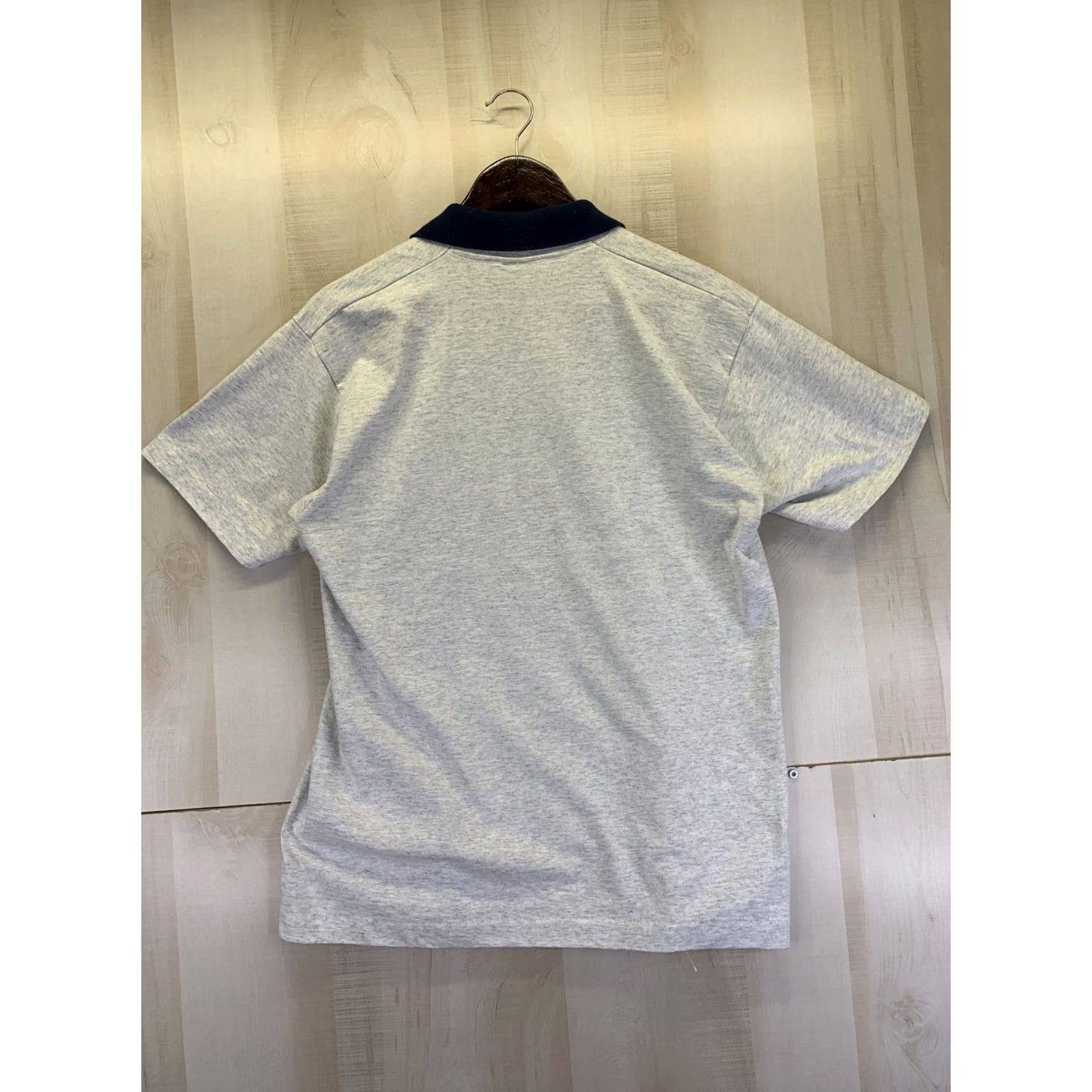 Fruit Of The Loom VINTAGE Jamestown Design Collared Shirt Womens L USA Made 1992 1990s Gray Graphic Doll Grandma Style Cotton Blend Size L / US 10 / IT 46 - 6 Thumbnail