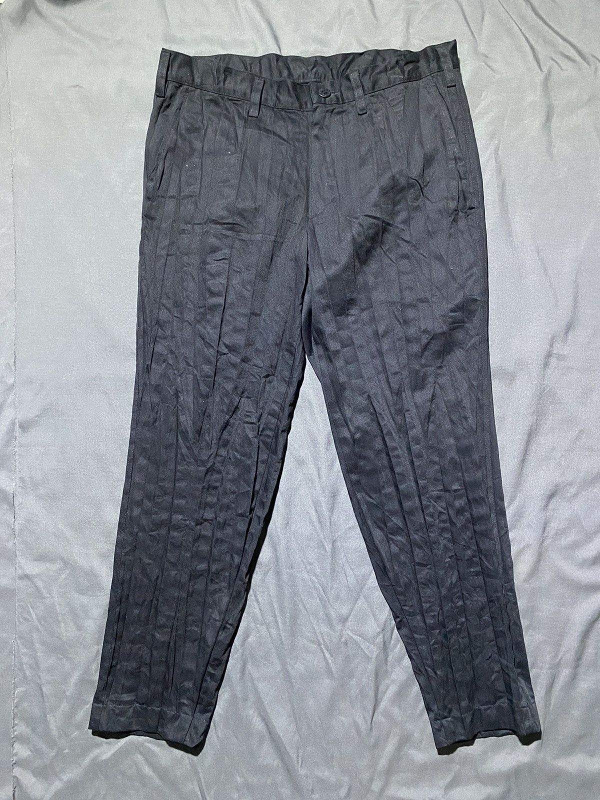 Issey Miyake × Japanese Brand × Pleats Please Issey Miyake Issey Miyake Men Pleated Pants Size US 32 / EU 48 - 1 Thumbnail