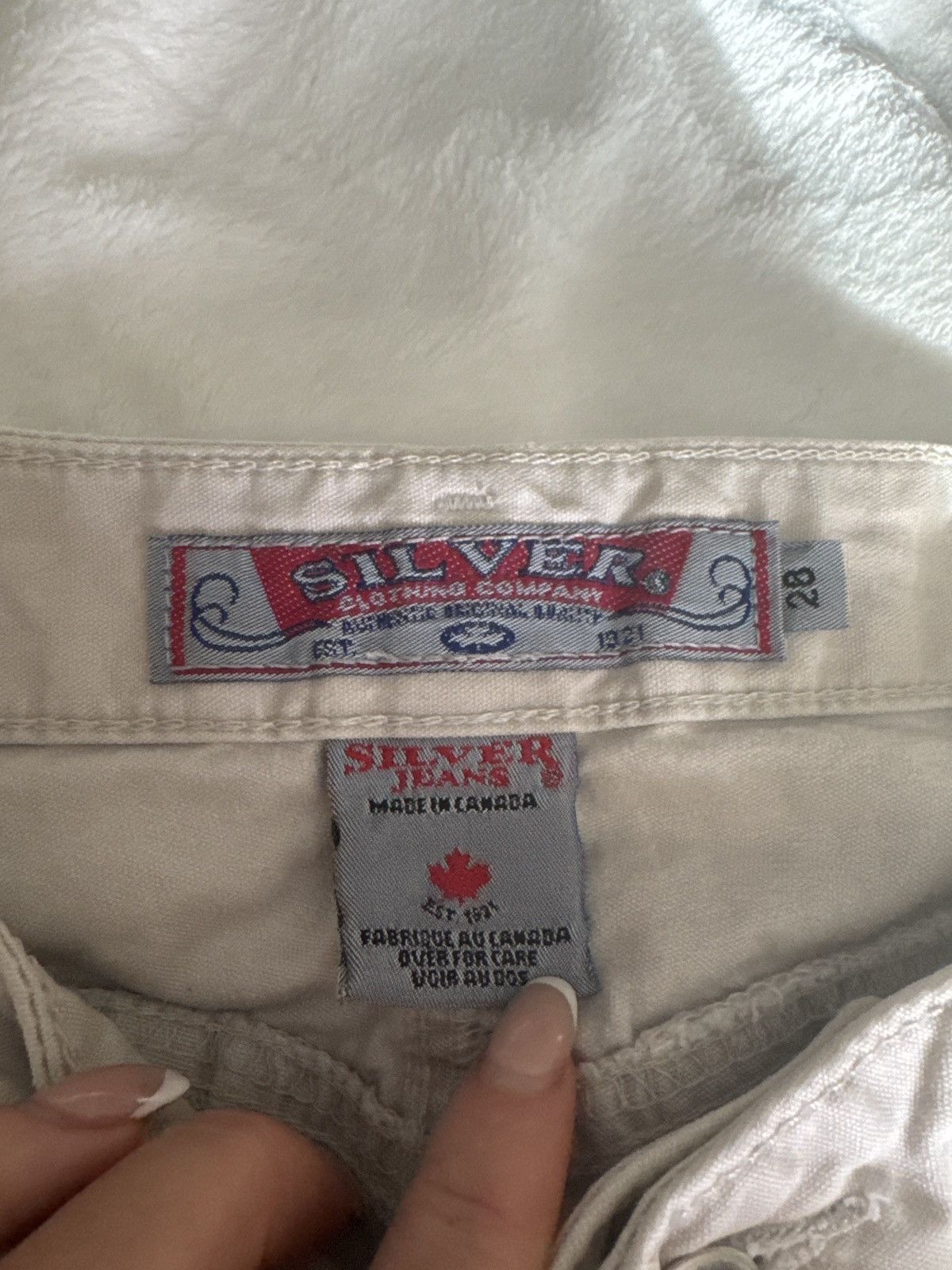 Silver Jeans Co. vintage 90s wide leg silver flared cargo pants Size 28" / US 6 / IT 42 - 6 Thumbnail