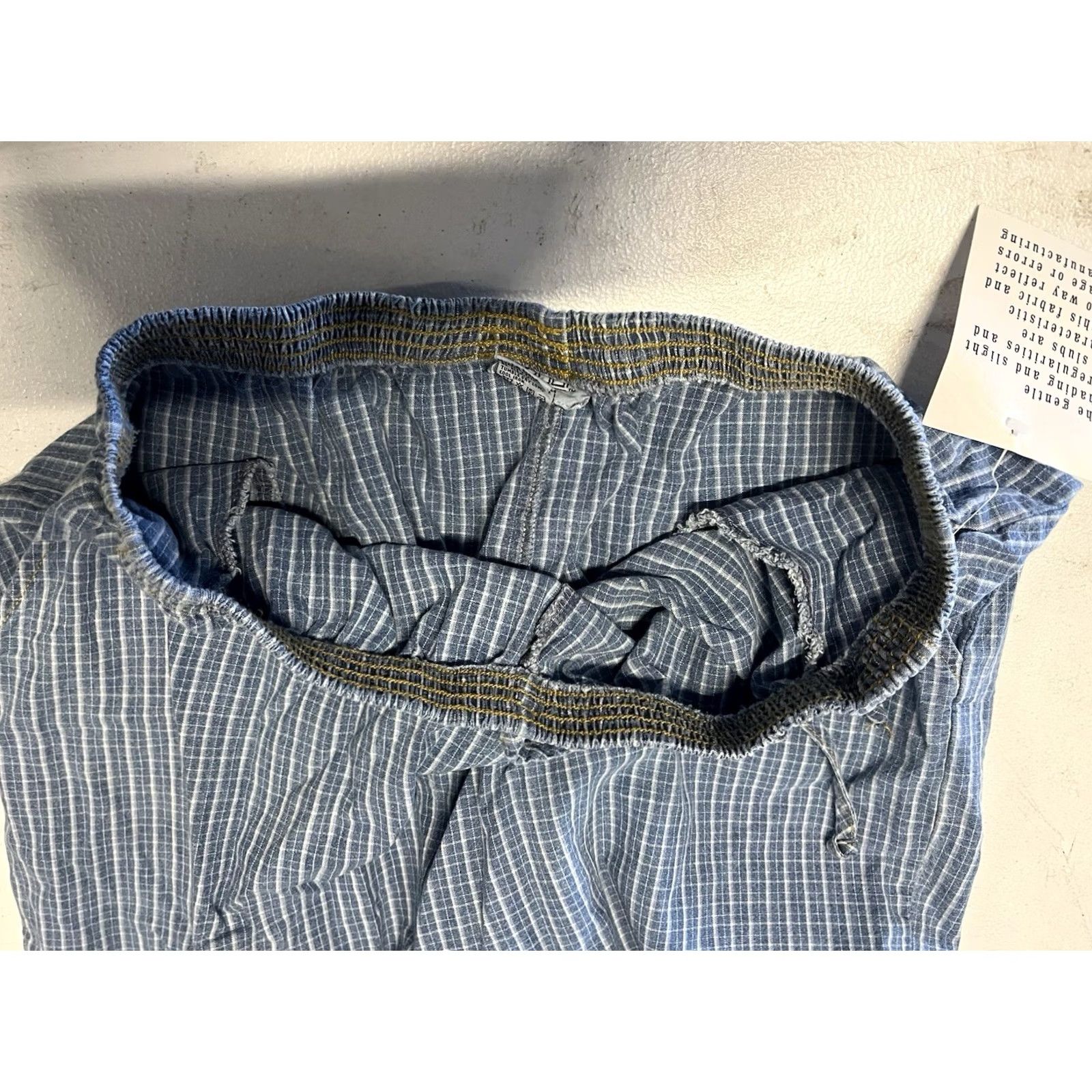 Vintage Teddi Pajama Pants Plaid Blue Women’s Size 16 Sleepwear Bottoms, Regular, Womens Size 38" / US 16 / IT 52 - 6 Thumbnail