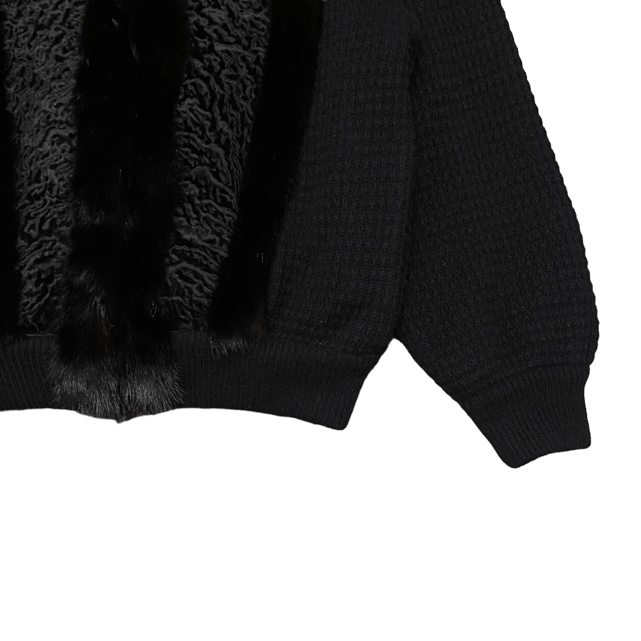 Issey Miyake Vintage Avagolf Wool Fur Baby Lamb Jacket Size US M / EU 48-50 / 2 - 4 Thumbnail