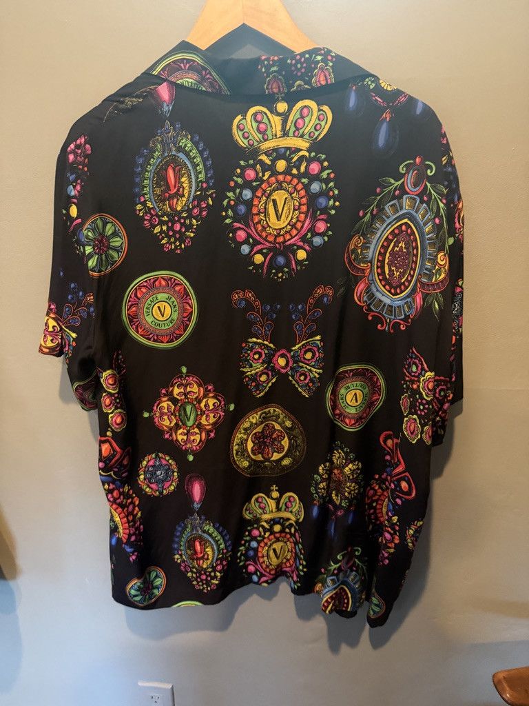 Versace Jeans Couture Versace Jeans Couture Regalia-Print Camp Shirt Size US L / EU 52-54 / 3 - 6 Thumbnail