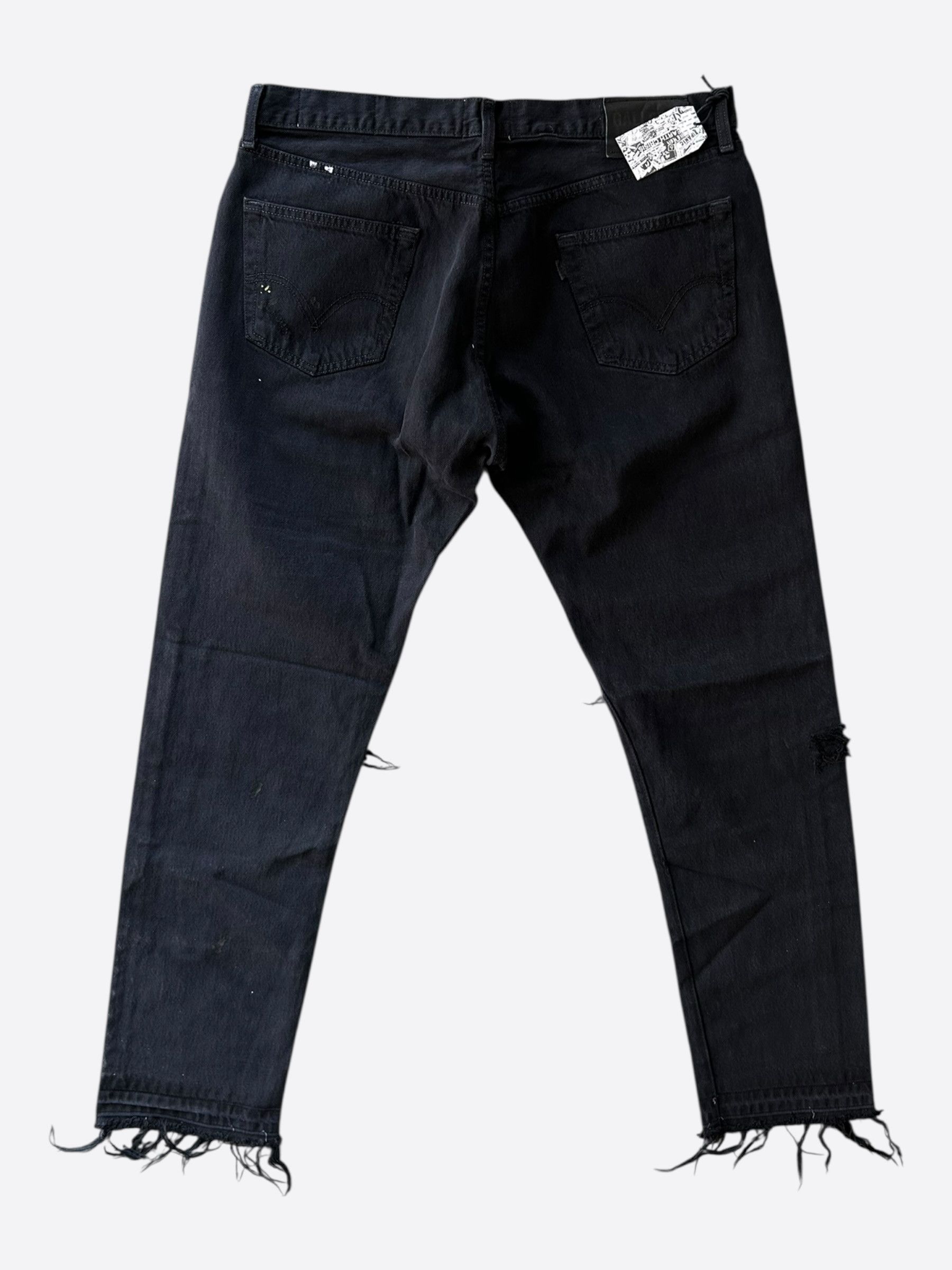 Gallery Dept. Gallery Dept Black Paint Splatter 5001 Denim Jeans Size US 30 / EU 46 - 2 Thumbnail