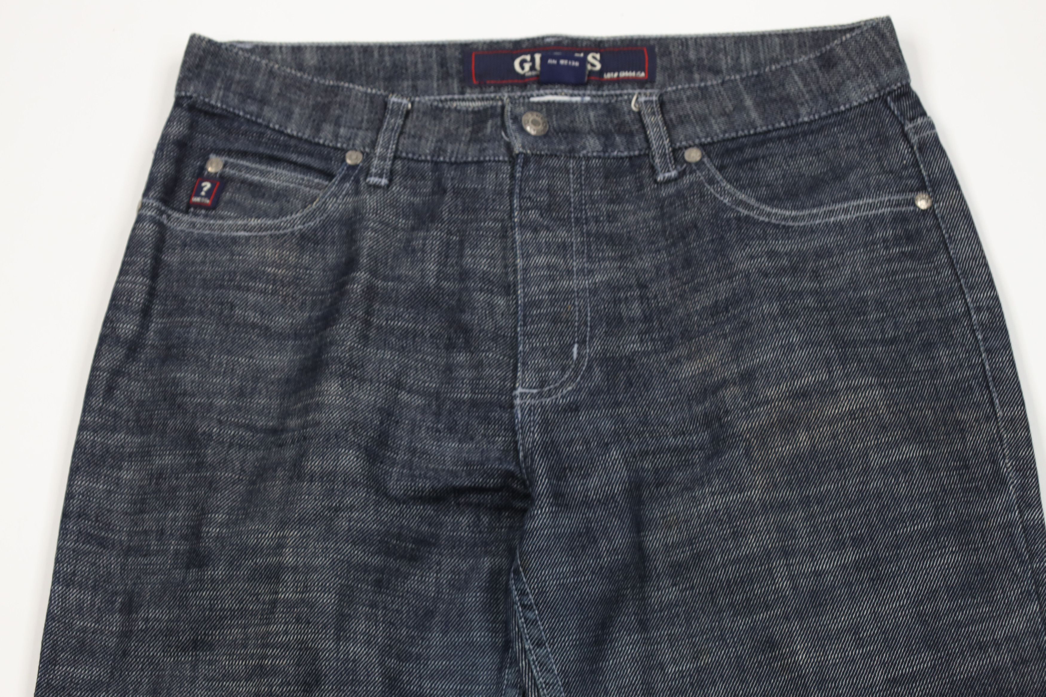 Guess Vintage 90s Y2K Guess Babydoll Flared Wide Leg Denim Jeans Size 29" - 2 Thumbnail