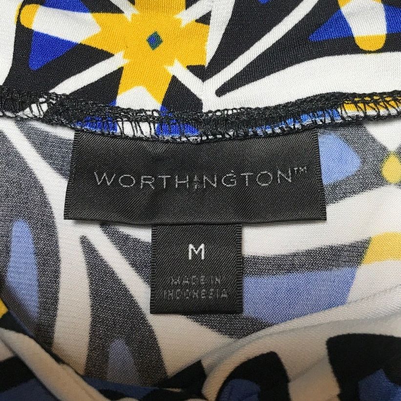 Worthington Worthington Geometric Sleeveless Stretch Blouse M Size M / US 6-8 / IT 42-44 - 3 Thumbnail