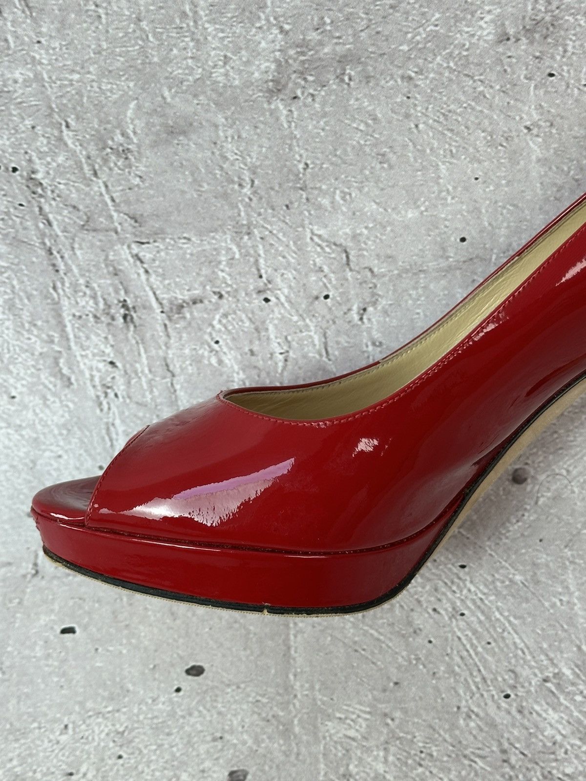 Jimmy Choo Jimmy Choo Made in Italy Patent Leather Red Heels With Box Size US 6 / IT 36 - 17 Thumbnail