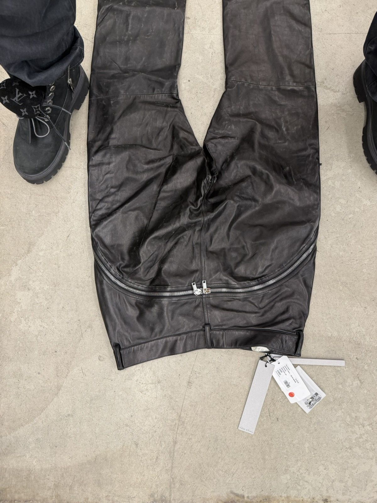 Rick Owens Rick Owens Leather Banana pants Size US 32 / EU 48 - 7 Thumbnail