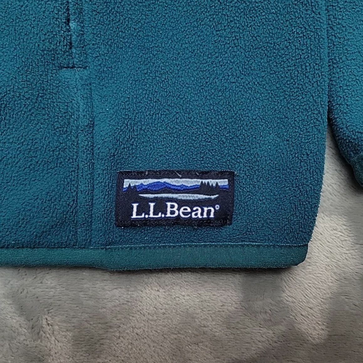 Vintage VINTAGE LL Bean Sweater Women L Teal 1/4 Zip Long Sleeve Fleece Outdoors Casual Pullover Size L / US 10 / IT 46 - 2 Thumbnail