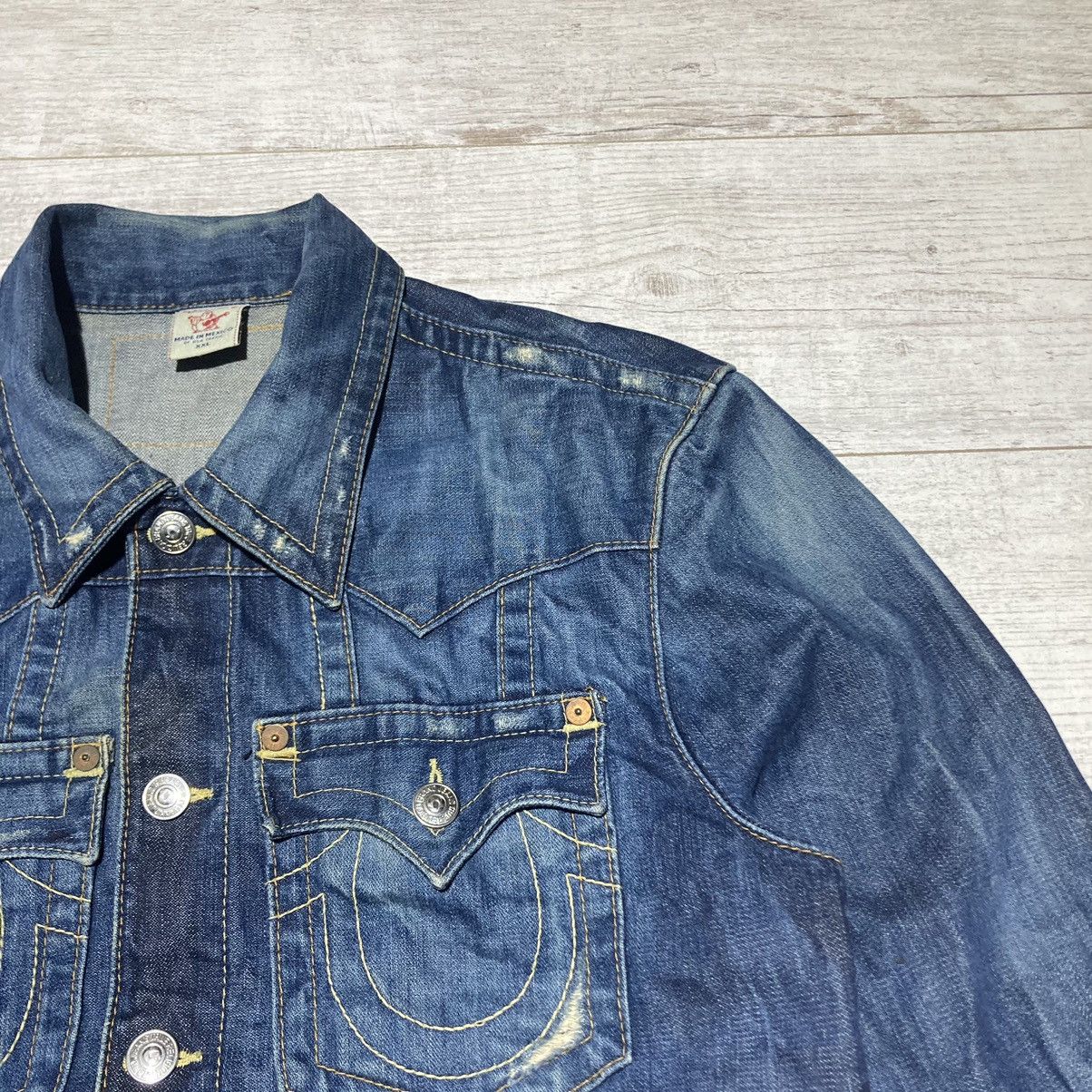 True Religion True Religion Jimmy Super Distressed Denim Jeans Jacket Size US XL / EU 56 / 4 - 4 Thumbnail