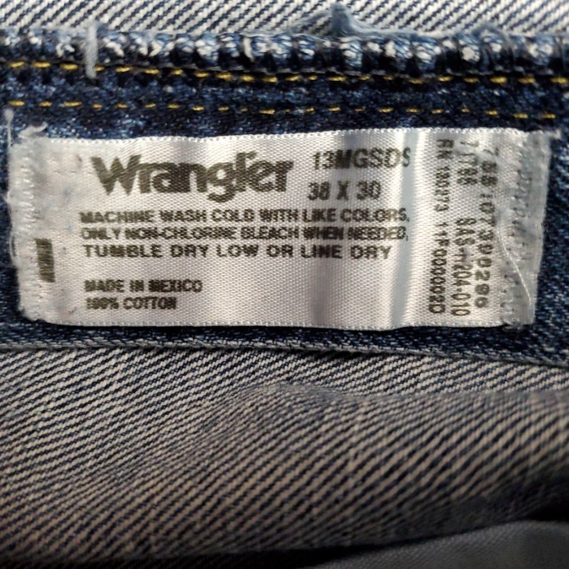 Wrangler Wrangler Jeans Mens 38x30 Blue Denim George Strait Western Cowboy Ranch Pants Size US 38 / EU 54 - 6 Thumbnail