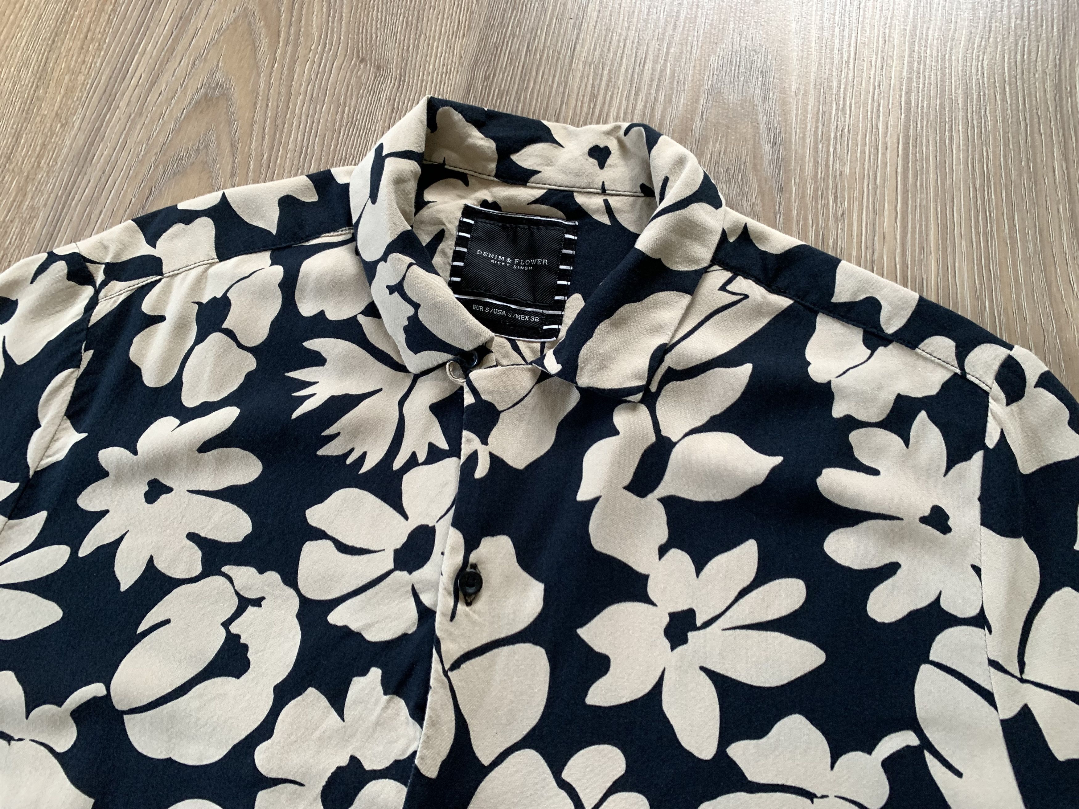 Other Denim & Flower Ricky Singh Hawaiian Overprint Shirt Size US S / EU 44-46 / 1 - 4 Thumbnail
