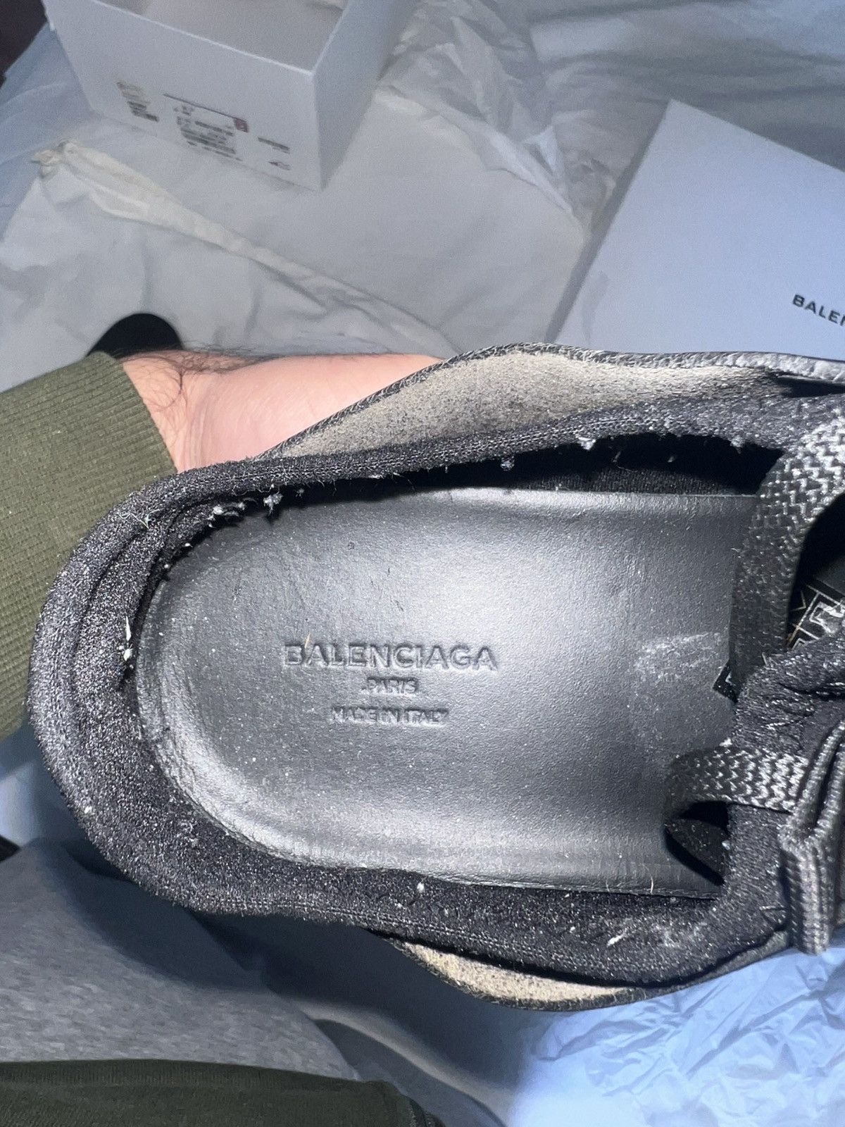 Balenciaga Balenciaga Race Runner black 41-42EU Size US 8.5 / EU 41-42 - 3 Thumbnail