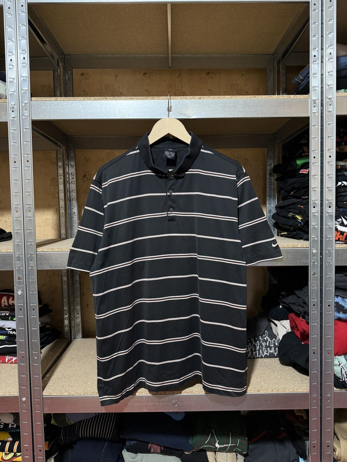 Nike × Vintage Vintage 90’s Nike Golf Polo Retro T-Shirt Y2K Hype Size US XL / EU 56 / 4 - 1 Thumbnail